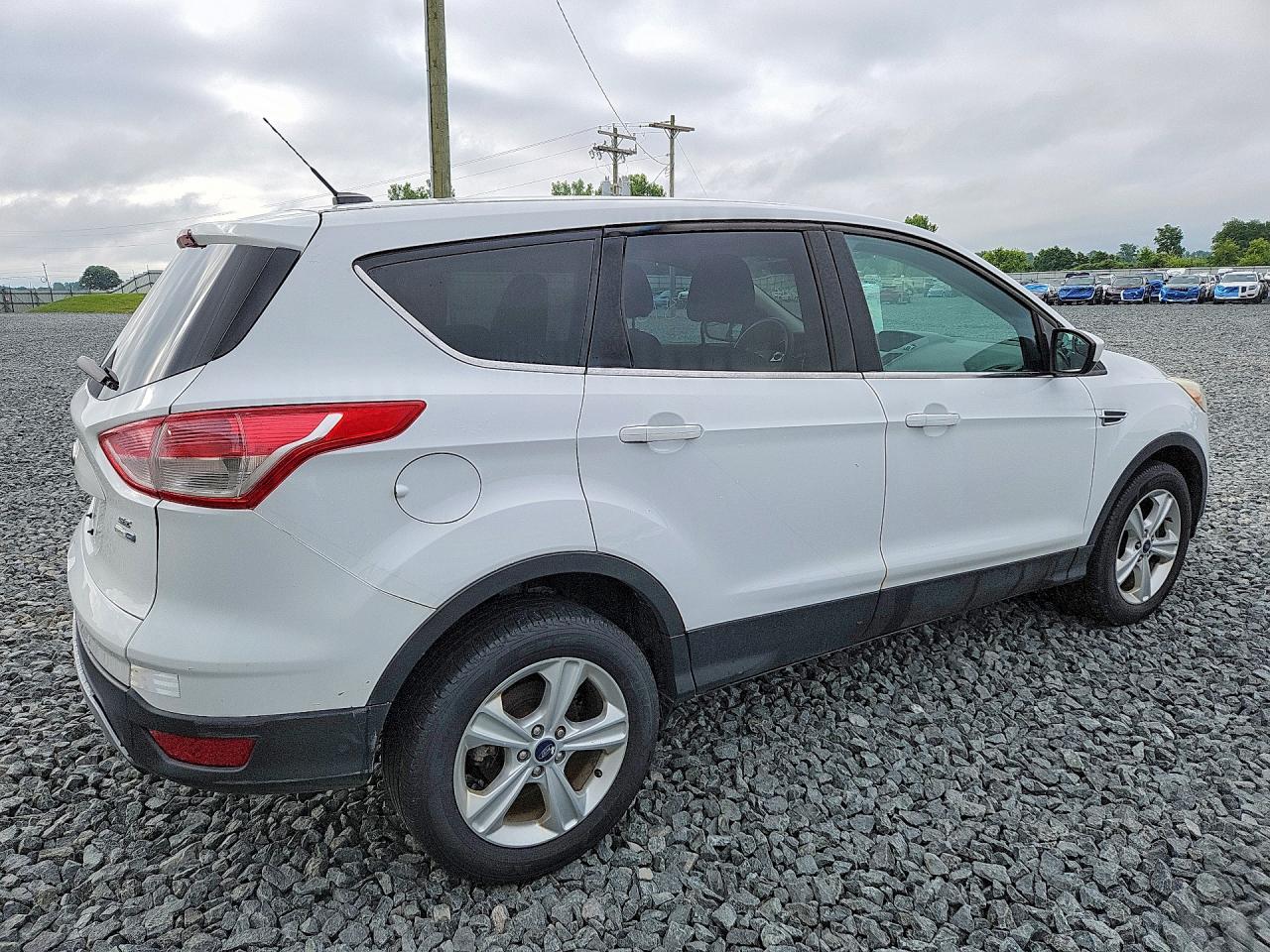 2014 Ford Escape Se White vin: 1FMCU9GX7EUB16963