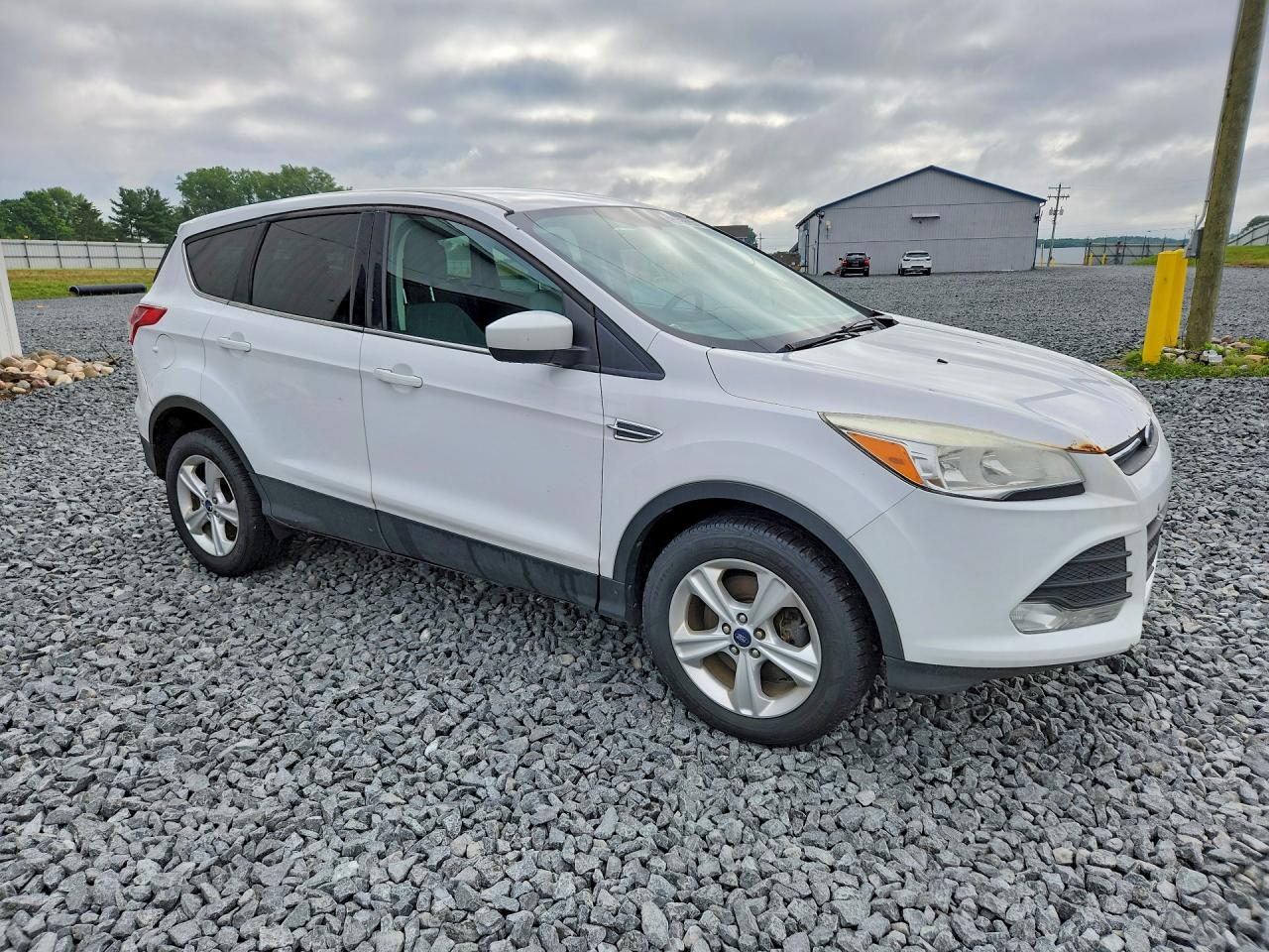 2014 Ford Escape Se White vin: 1FMCU9GX7EUB16963