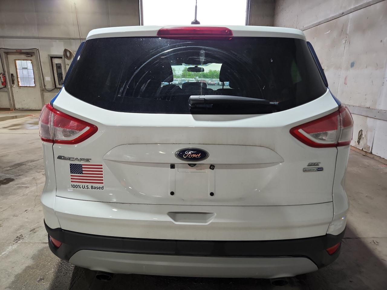 2014 Ford Escape Se White vin: 1FMCU9GX7EUB16963 Damage: Rear Bumper, Multiple Scratches Heavy, 2