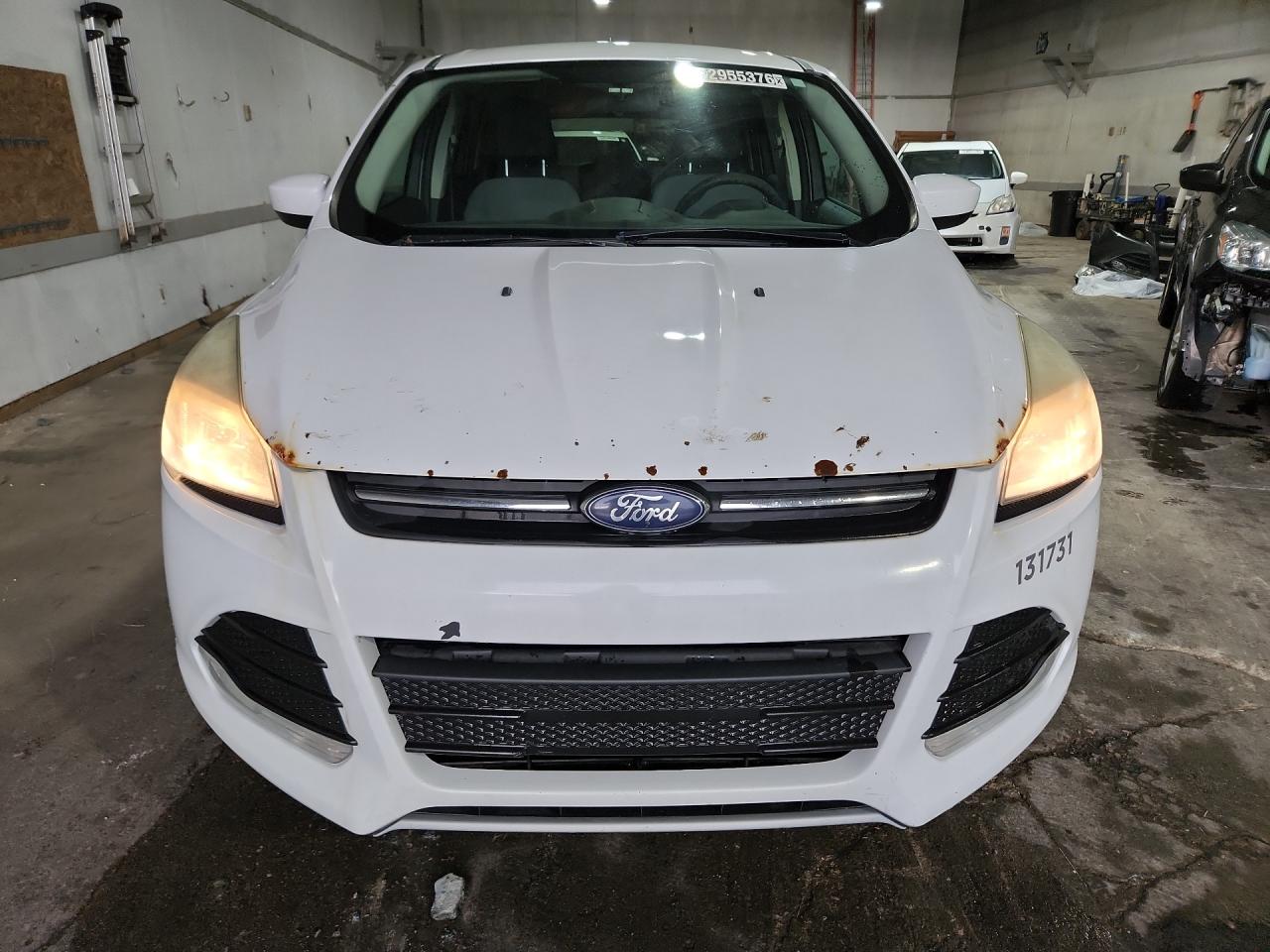2014 Ford Escape Se White vin: 1FMCU9GX7EUB16963 Damage: Hood, Rust, > 12 Inches