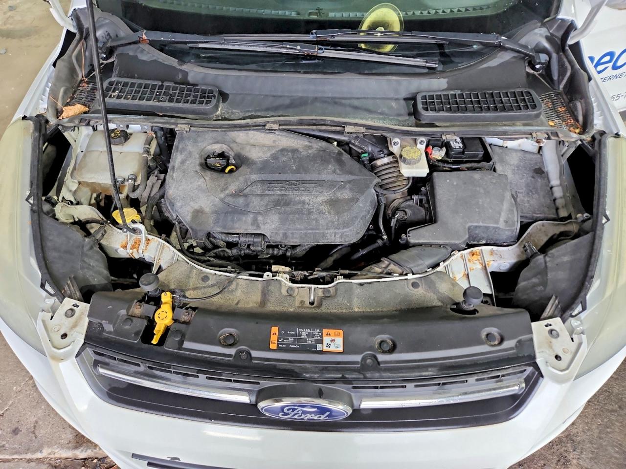 2014 Ford Escape Se White vin: 1FMCU9GX7EUB16963