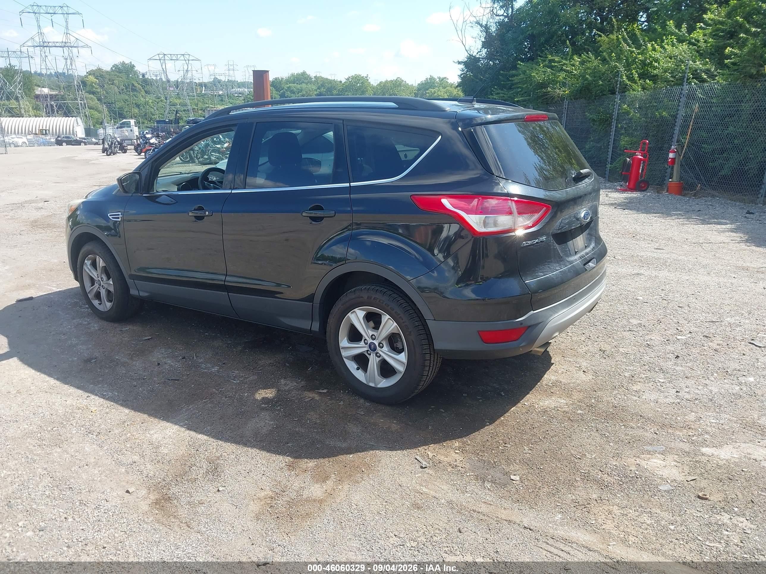 2014 Ford Escape Se Black vin: 1FMCU9GX7EUB20057