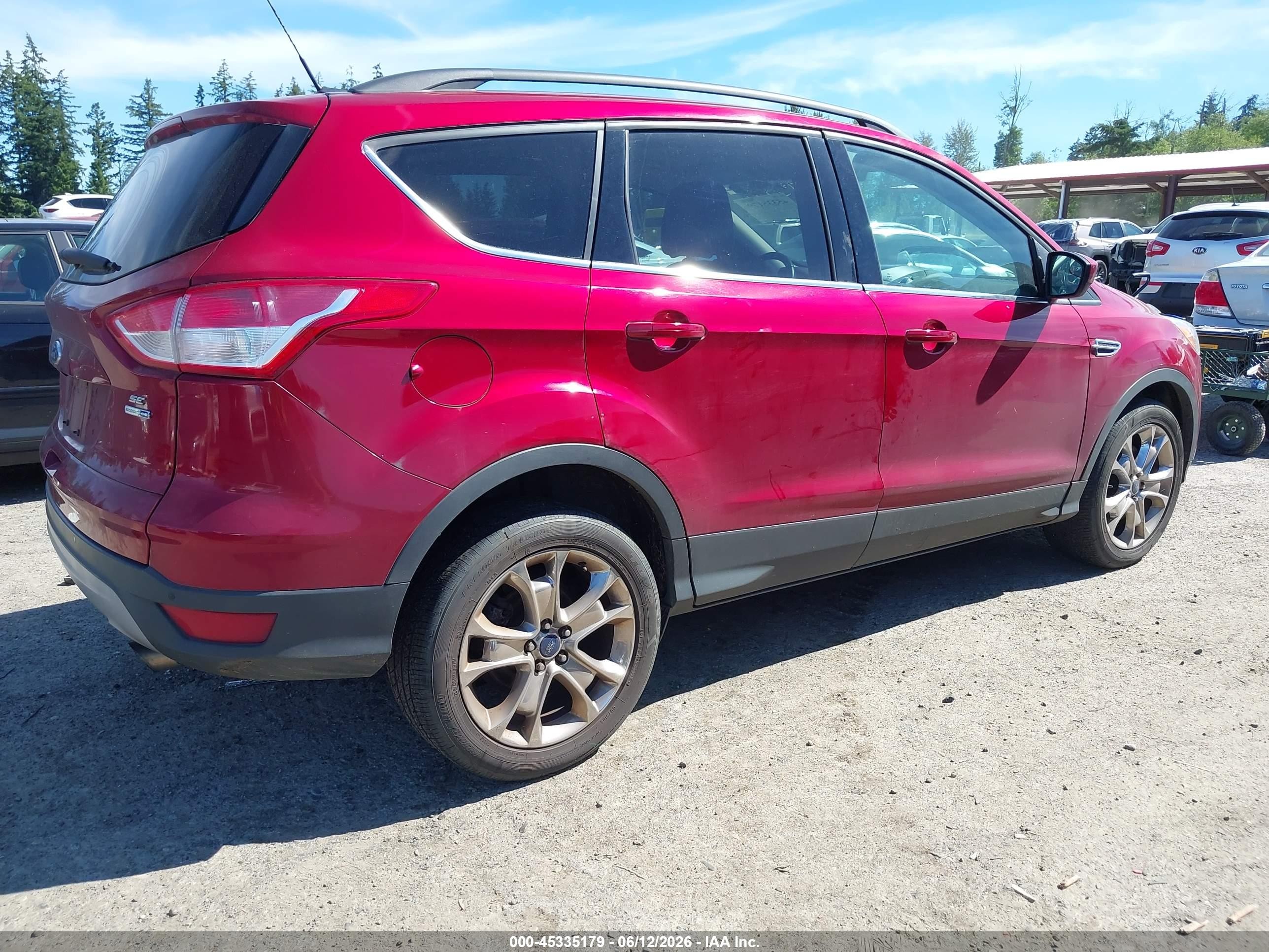 2014 Ford Escape Se Red vin: 1FMCU9GX7EUB84986