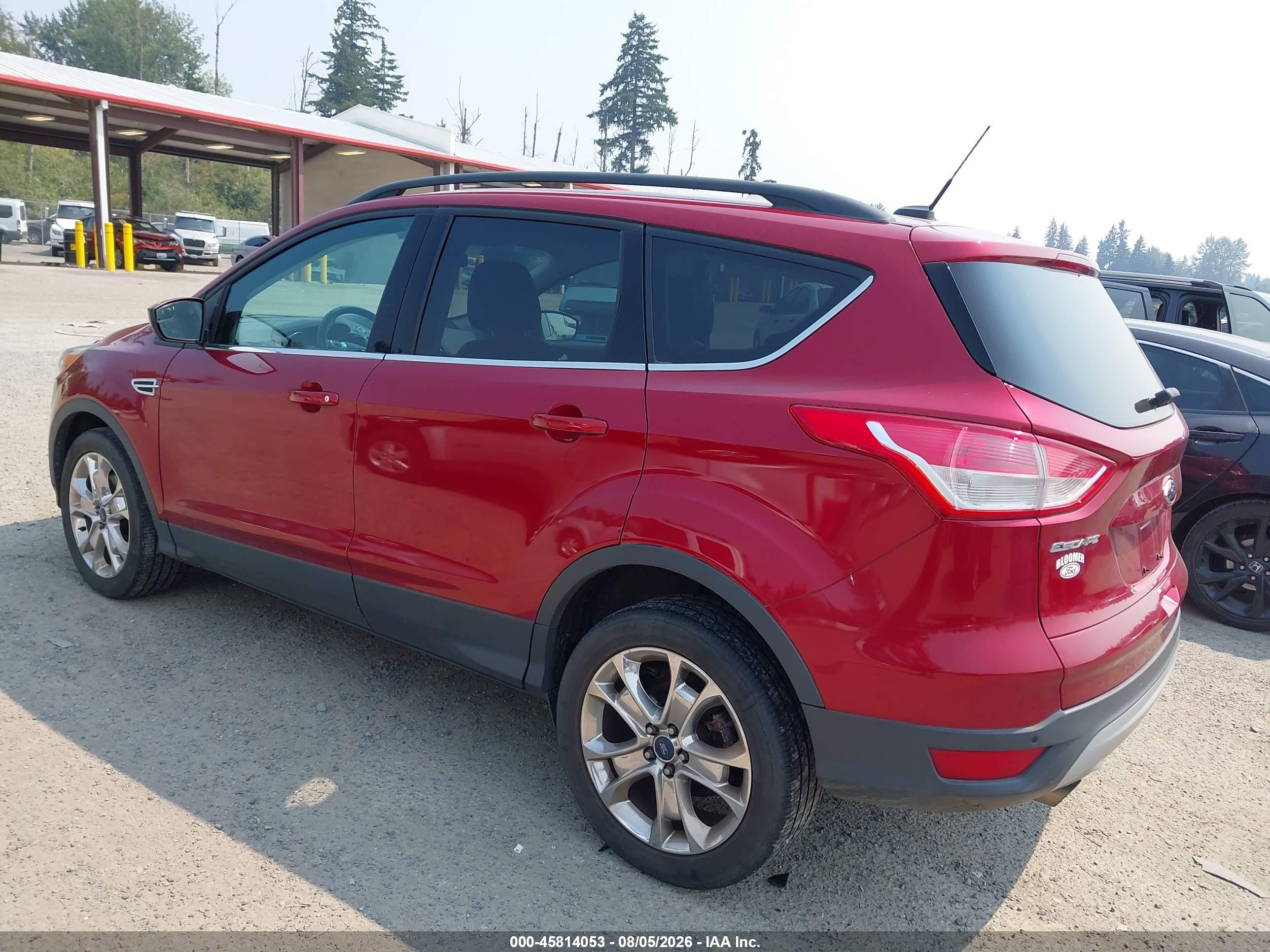 2014 Ford Escape Se Red vin: 1FMCU9GX7EUB84986