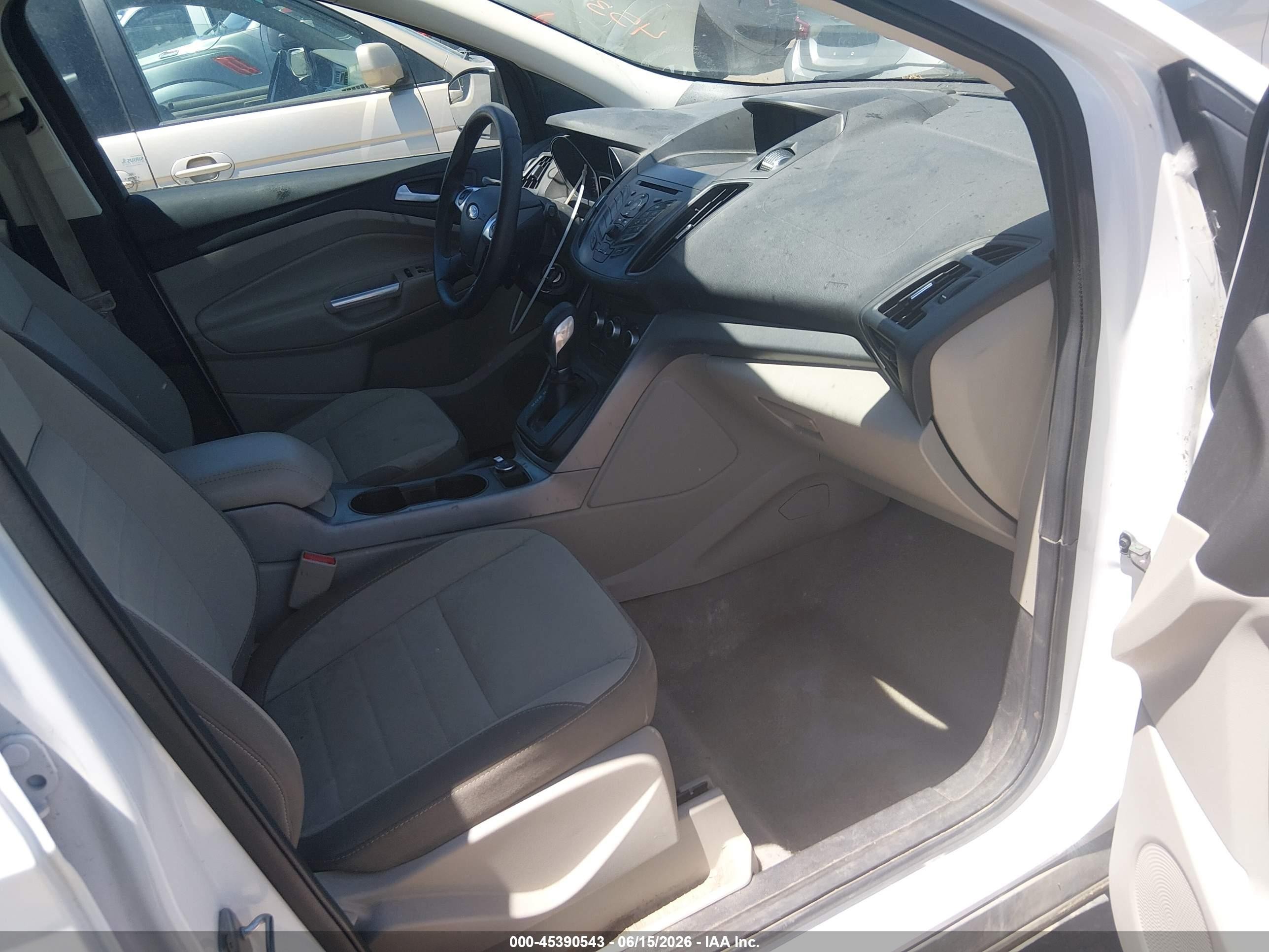 2014 Ford Escape Se White vin: 1FMCU9GX7EUB98693