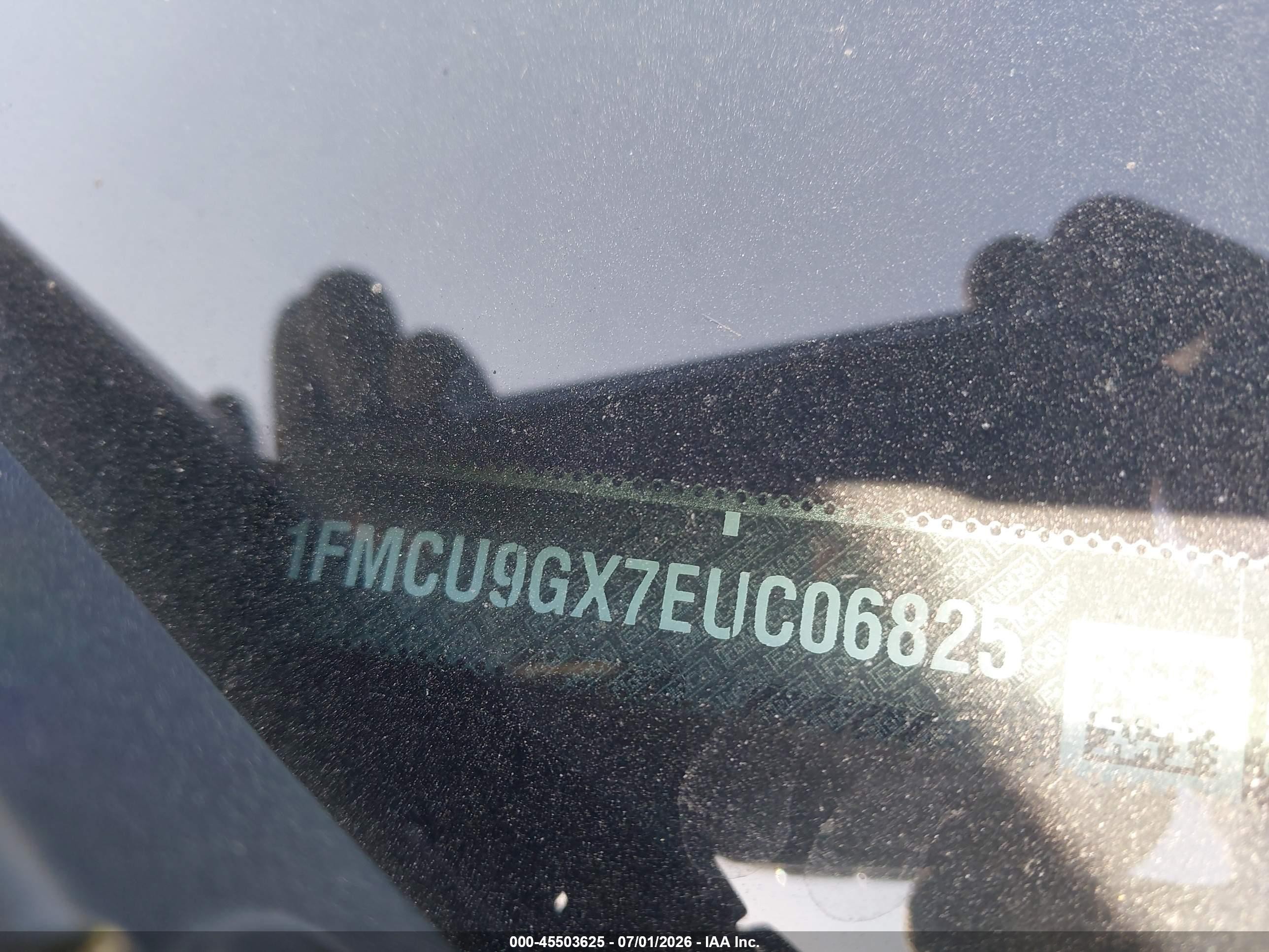 2014 Ford Escape Se Silver vin: 1FMCU9GX7EUC06825