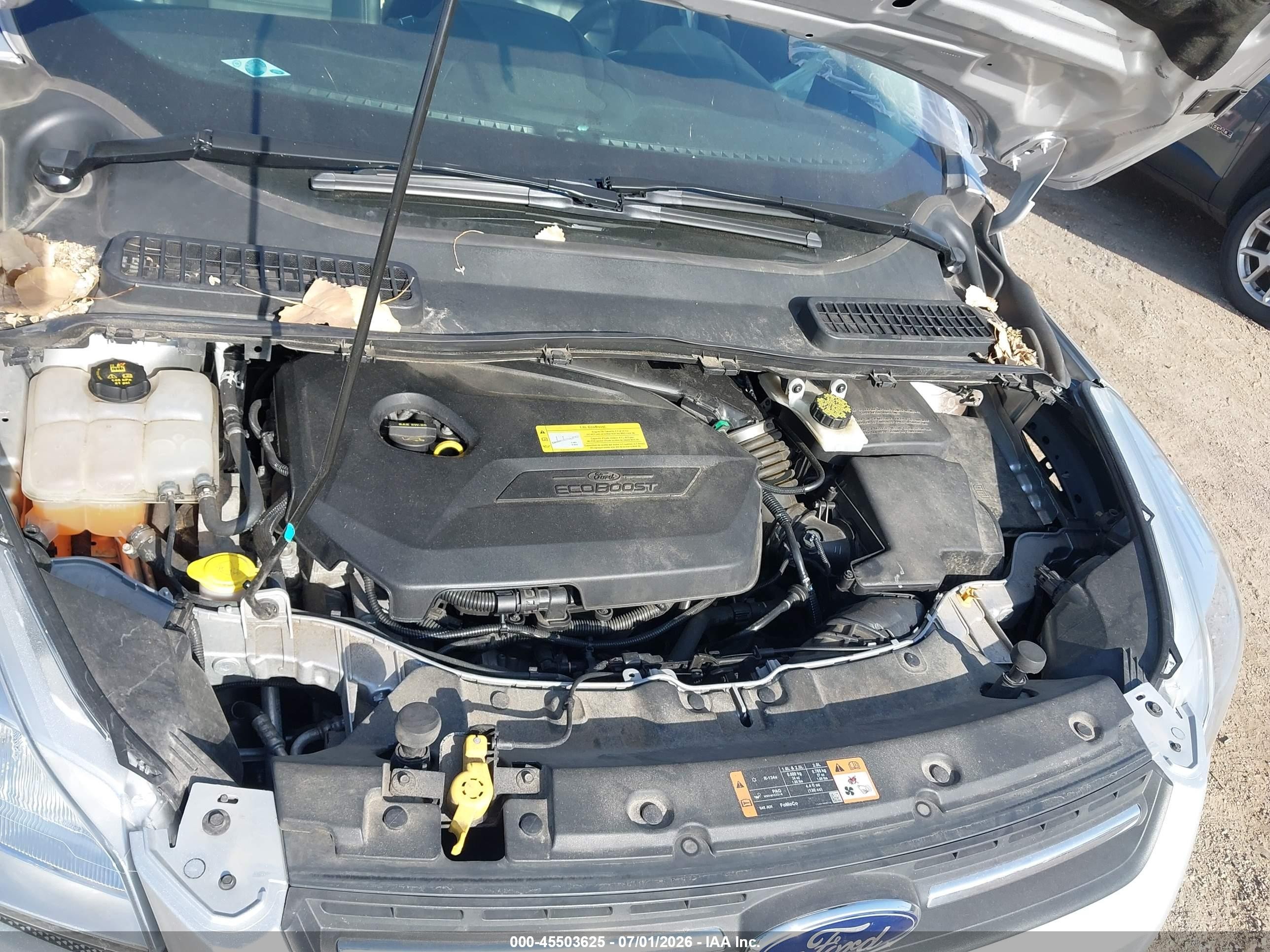 2014 Ford Escape Se Silver vin: 1FMCU9GX7EUC06825