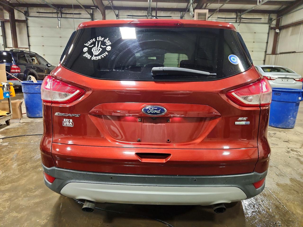 2014 Ford Escape Se Red vin: 1FMCU9GX7EUC15010