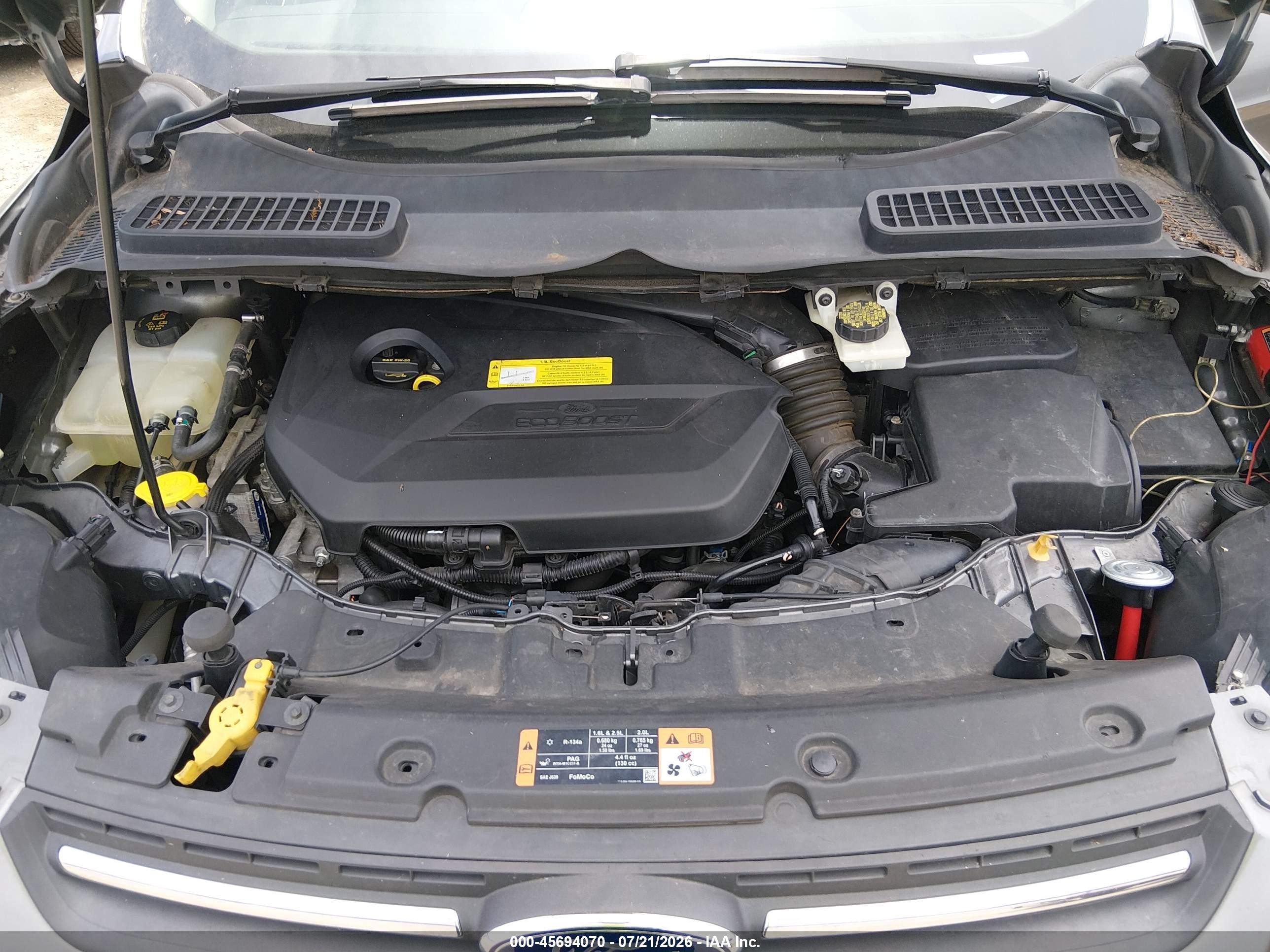2014 Ford Escape Se Gray vin: 1FMCU9GX7EUC15850