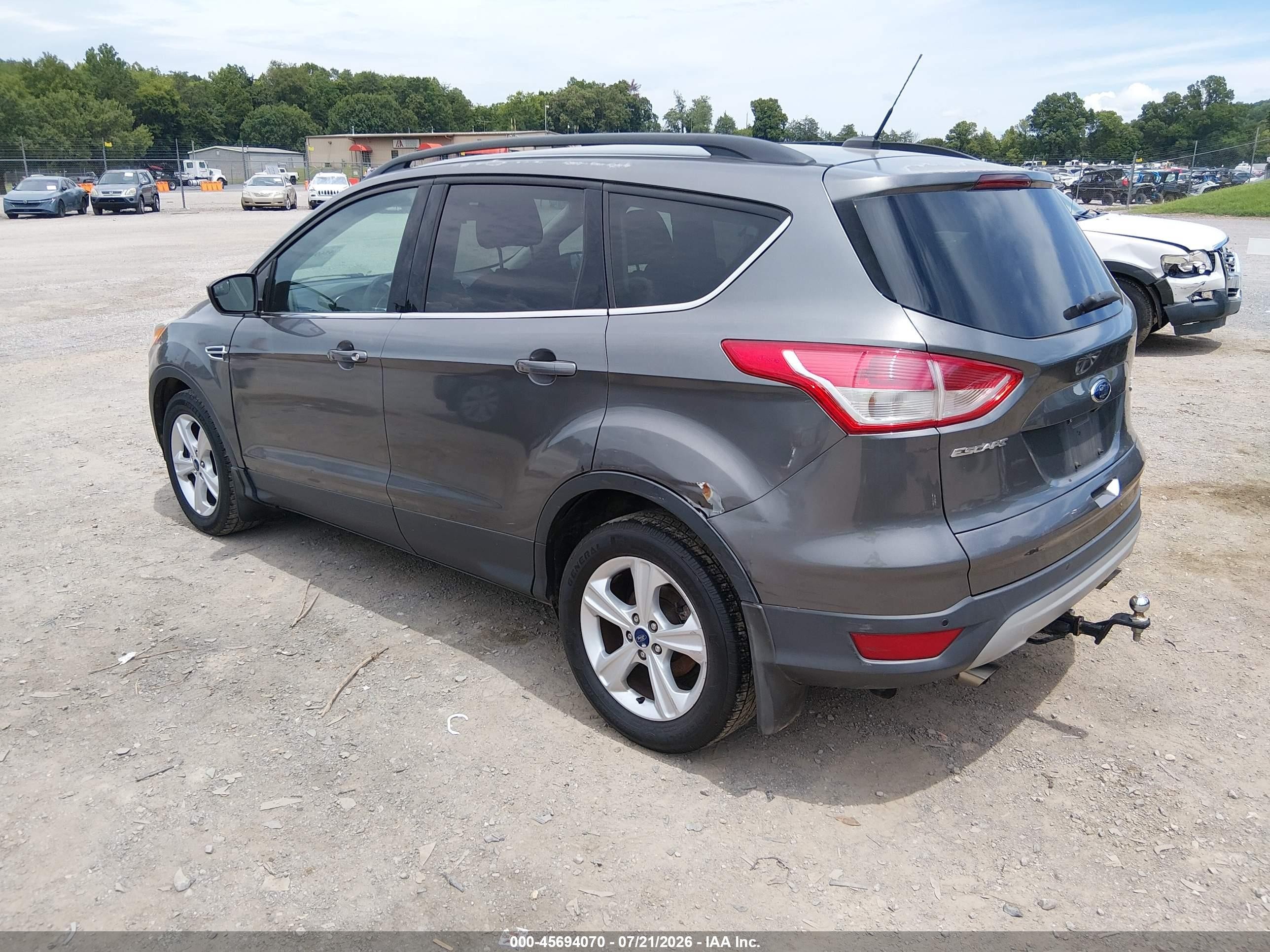 2014 Ford Escape Se Gray vin: 1FMCU9GX7EUC15850