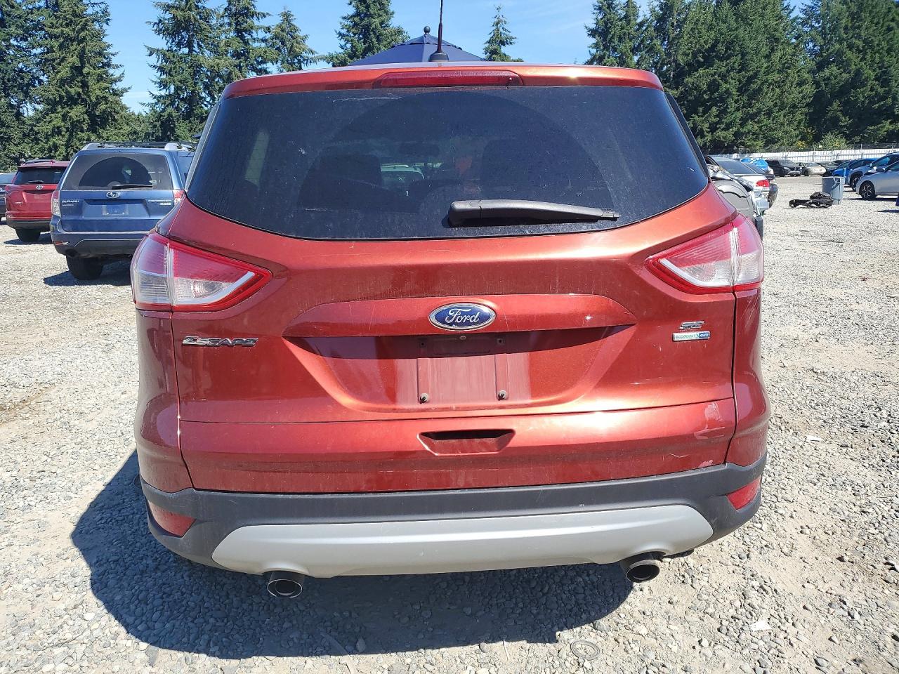 2014 Ford Escape Se Orange vin: 1FMCU9GX7EUD32120