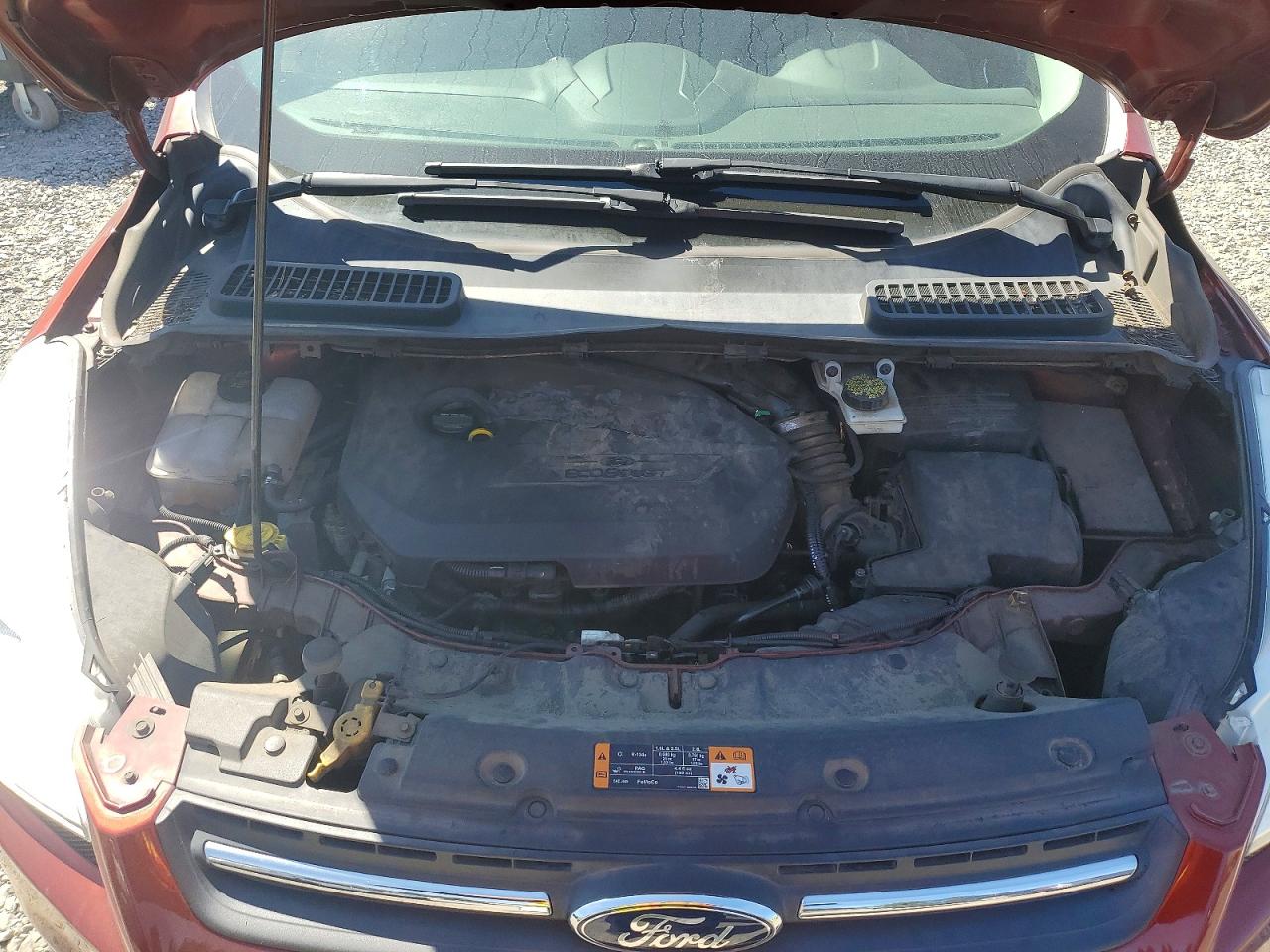 2014 Ford Escape Se Orange vin: 1FMCU9GX7EUD32120