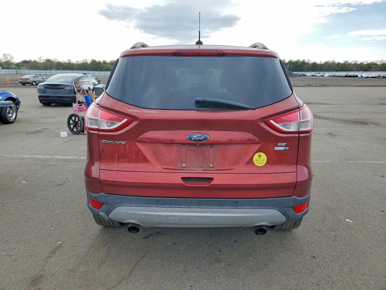 2014 Ford Escape Se Red vin: 1FMCU9GX7EUD55574