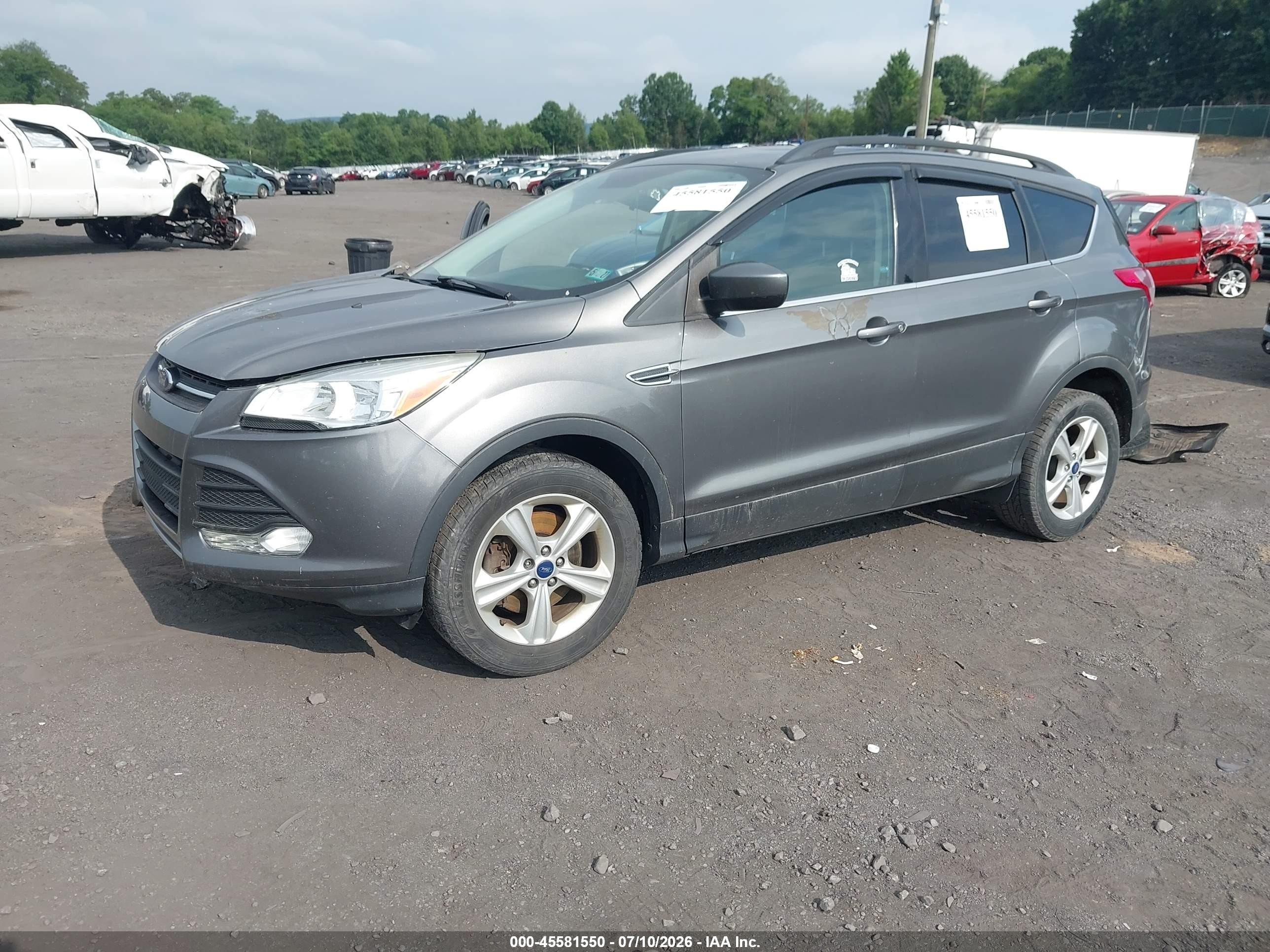 2014 Ford Escape Se Серый vin: 1FMCU9GX7EUD76957