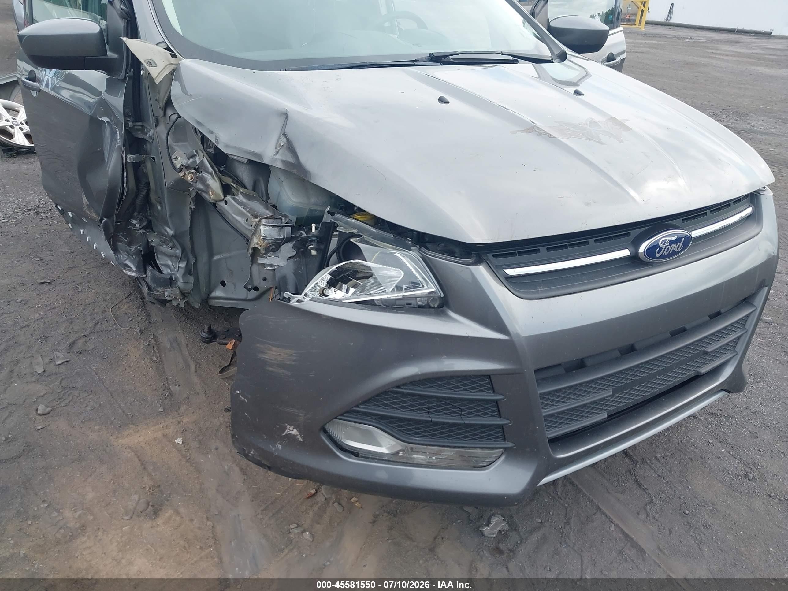 2014 Ford Escape Se Серый vin: 1FMCU9GX7EUD76957