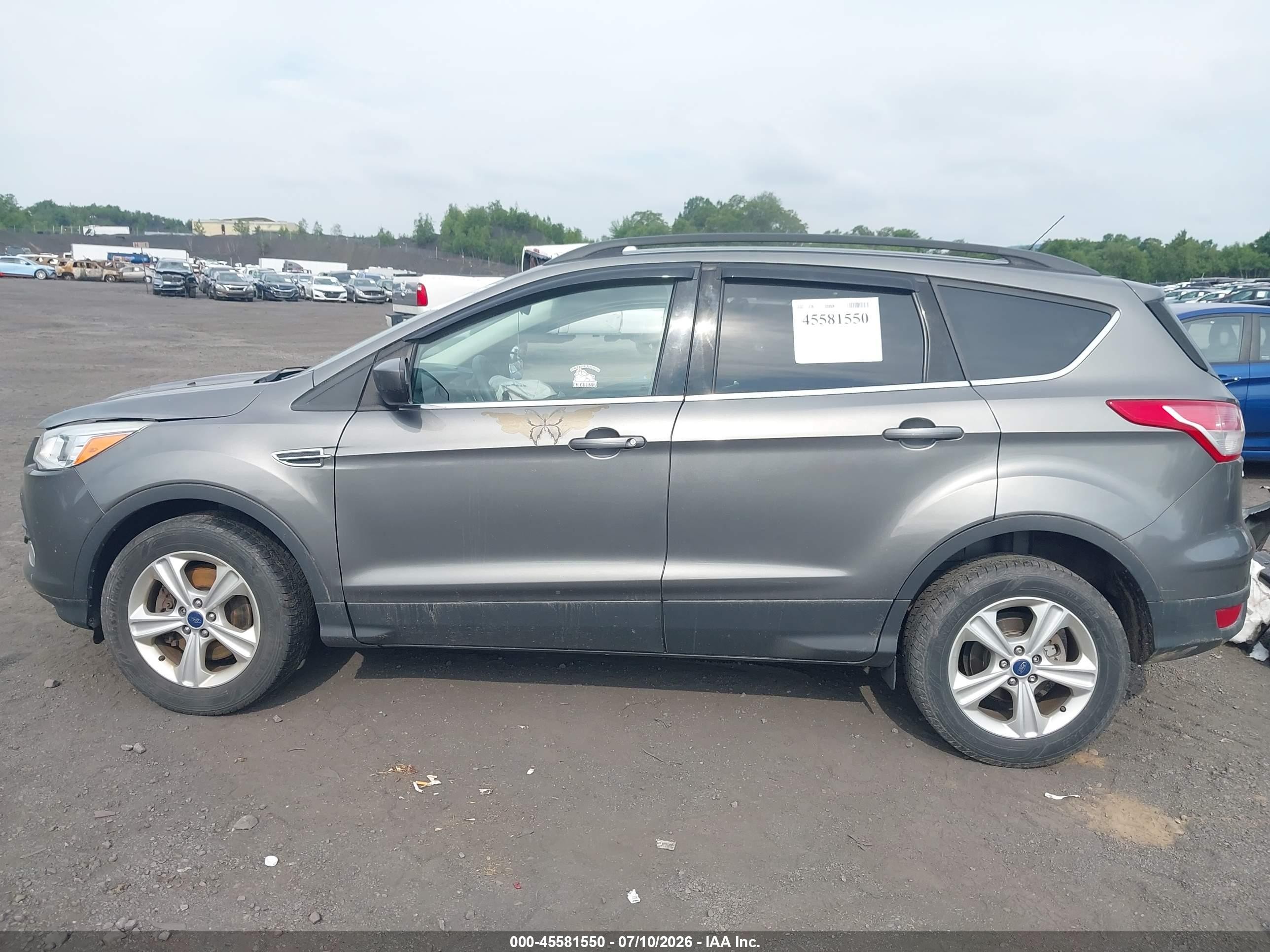 2014 Ford Escape Se Серый vin: 1FMCU9GX7EUD76957