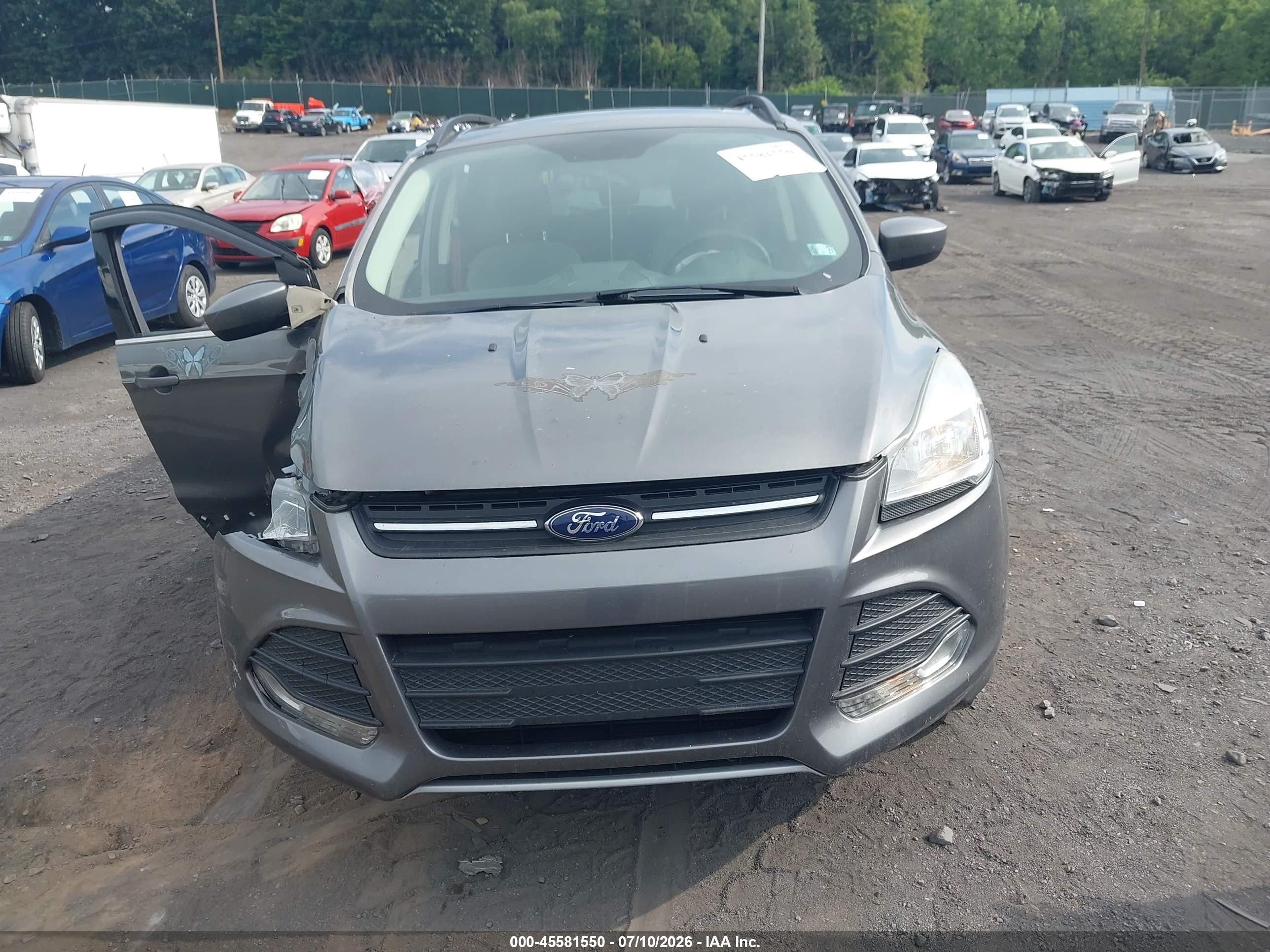 2014 Ford Escape Se Серый vin: 1FMCU9GX7EUD76957