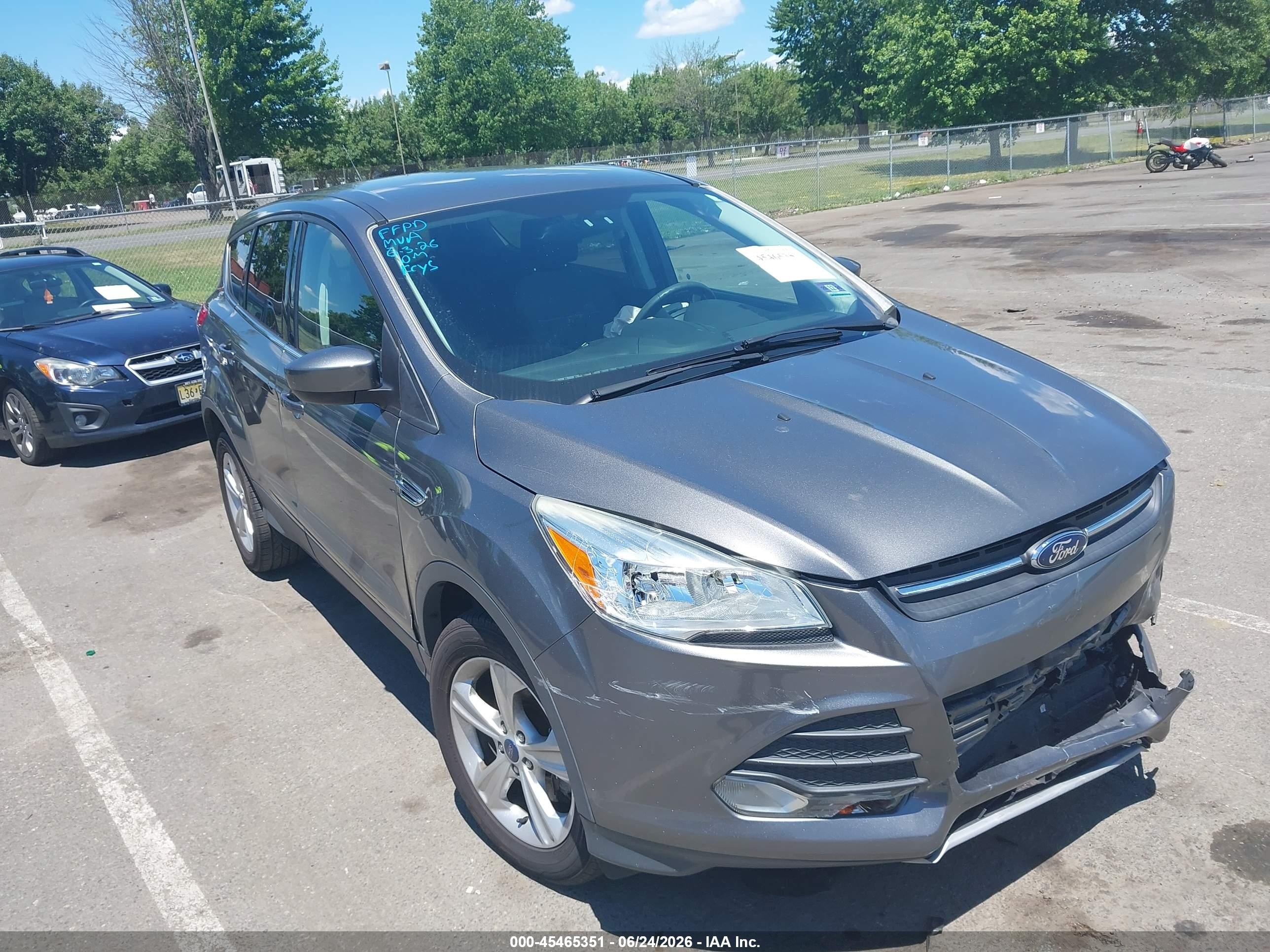 2014 Ford Escape Se Gray vin: 1FMCU9GX7EUD90891