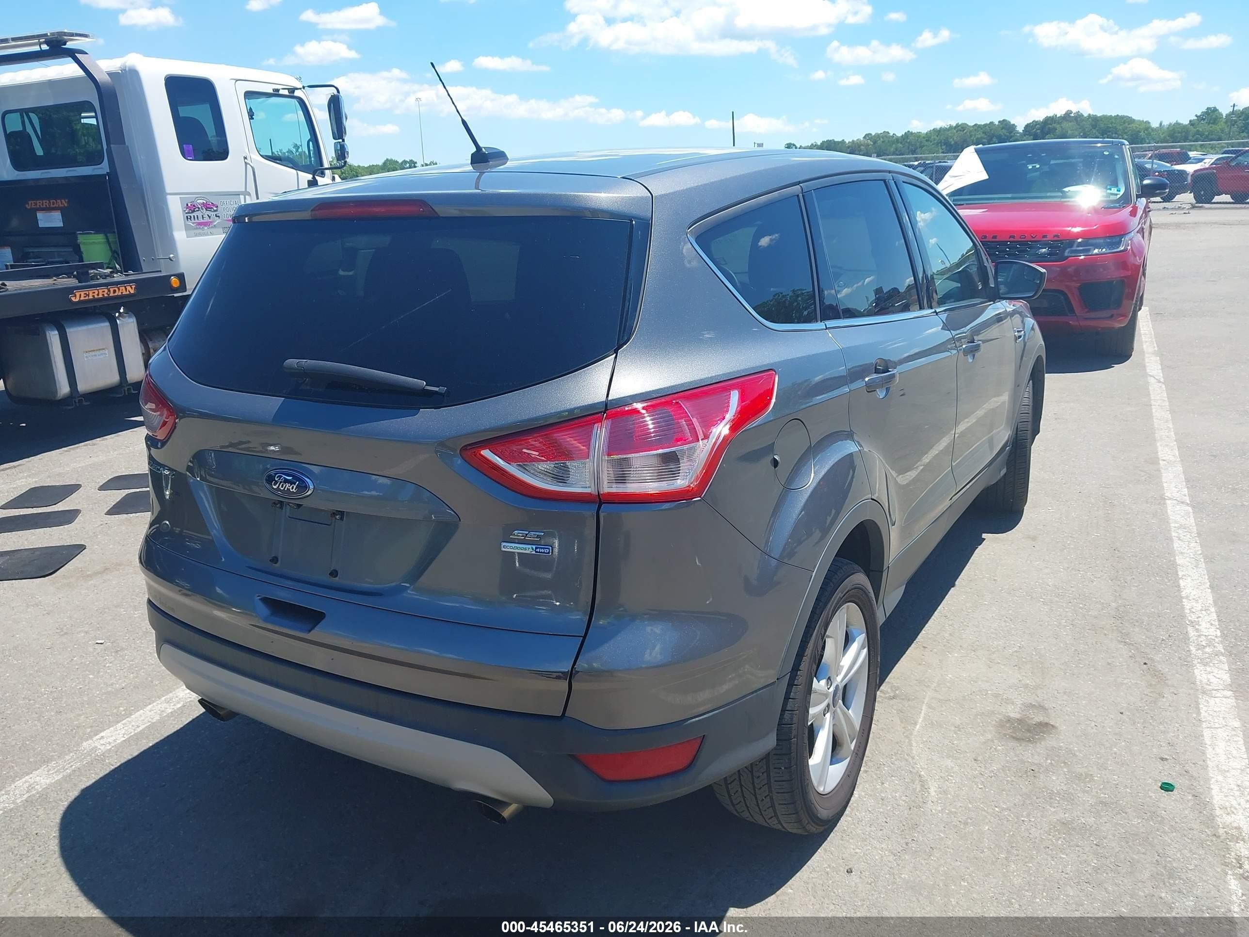 2014 Ford Escape Se Gray vin: 1FMCU9GX7EUD90891