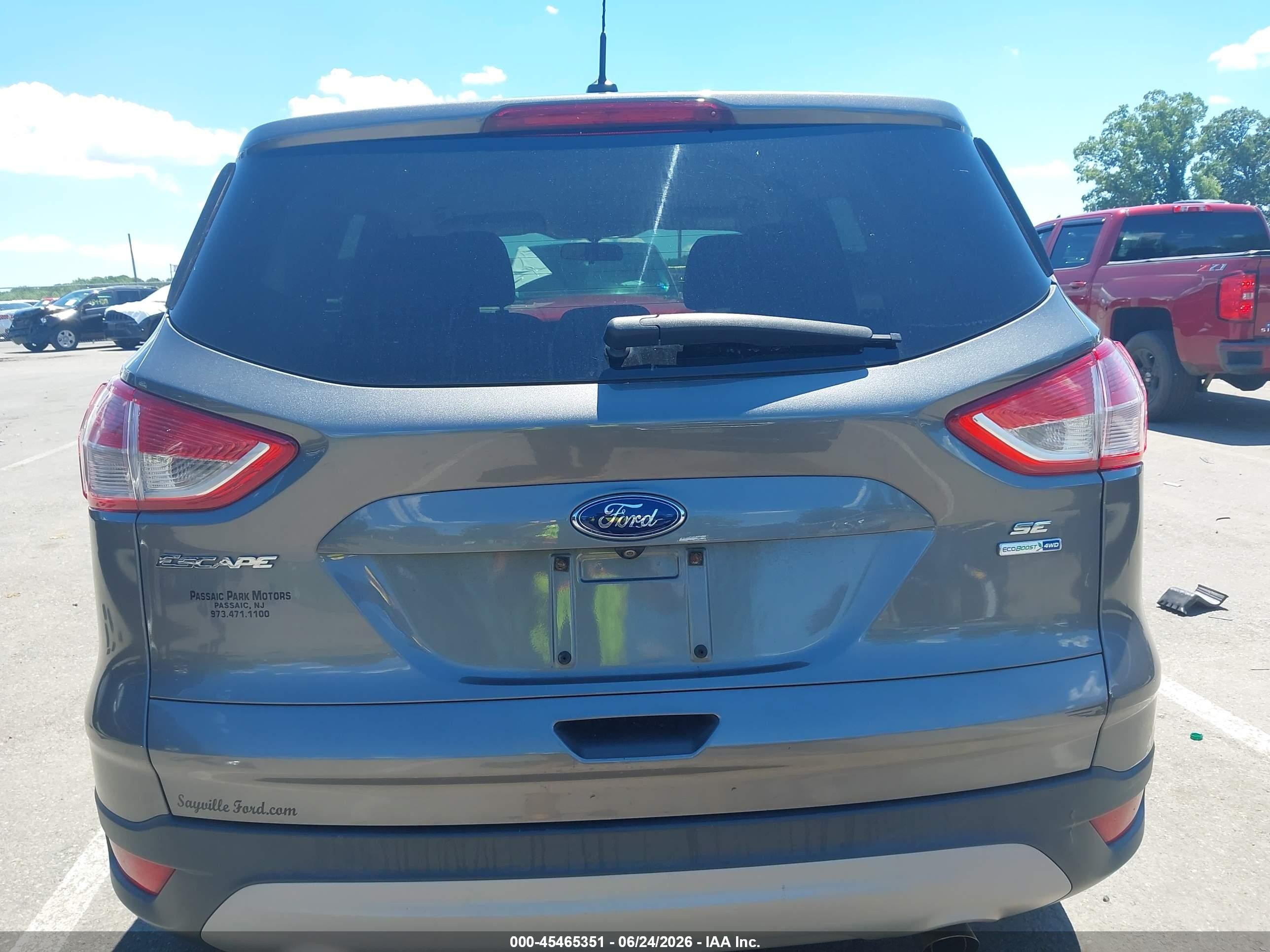 2014 Ford Escape Se Gray vin: 1FMCU9GX7EUD90891