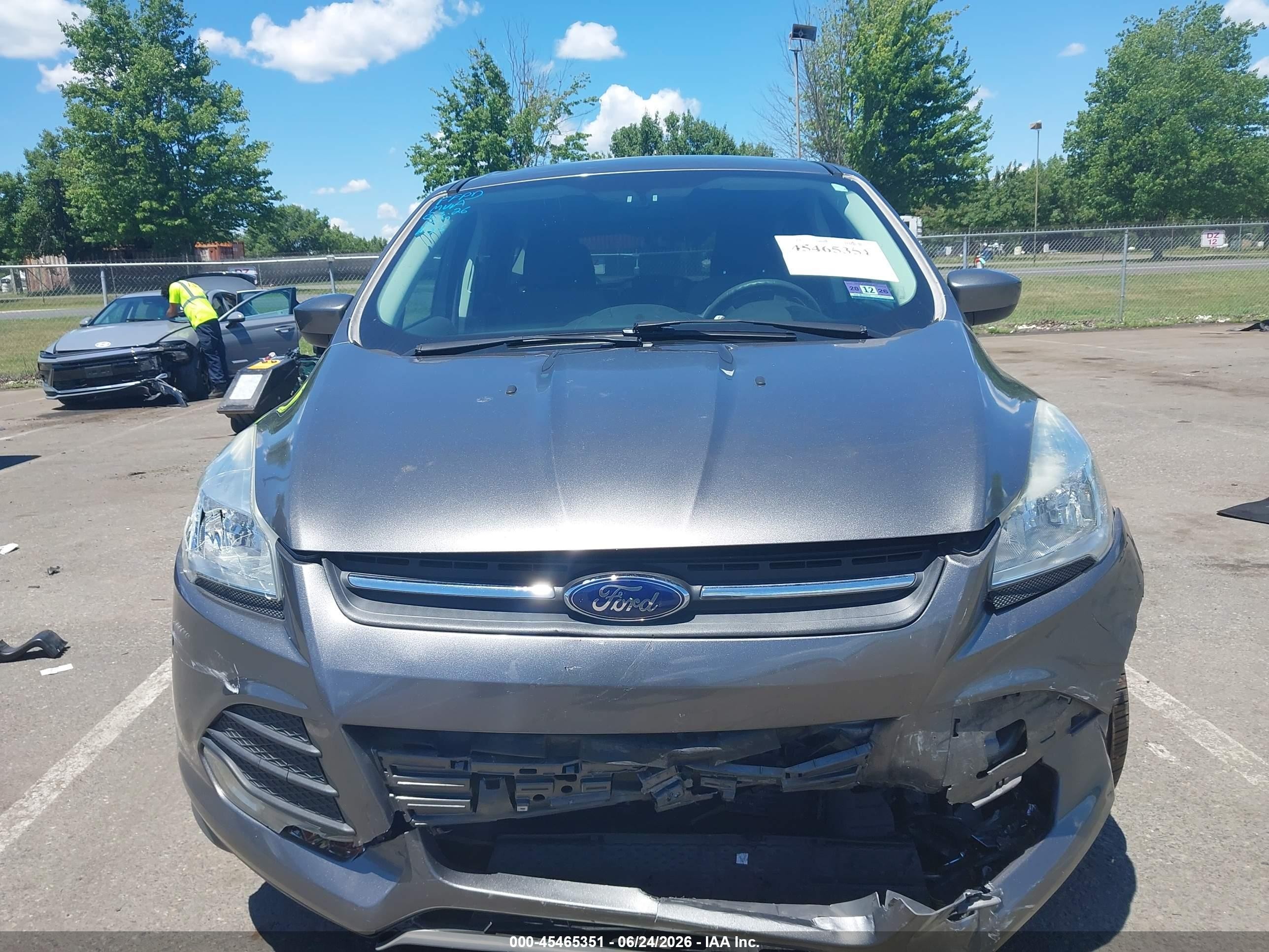 2014 Ford Escape Se Gray vin: 1FMCU9GX7EUD90891