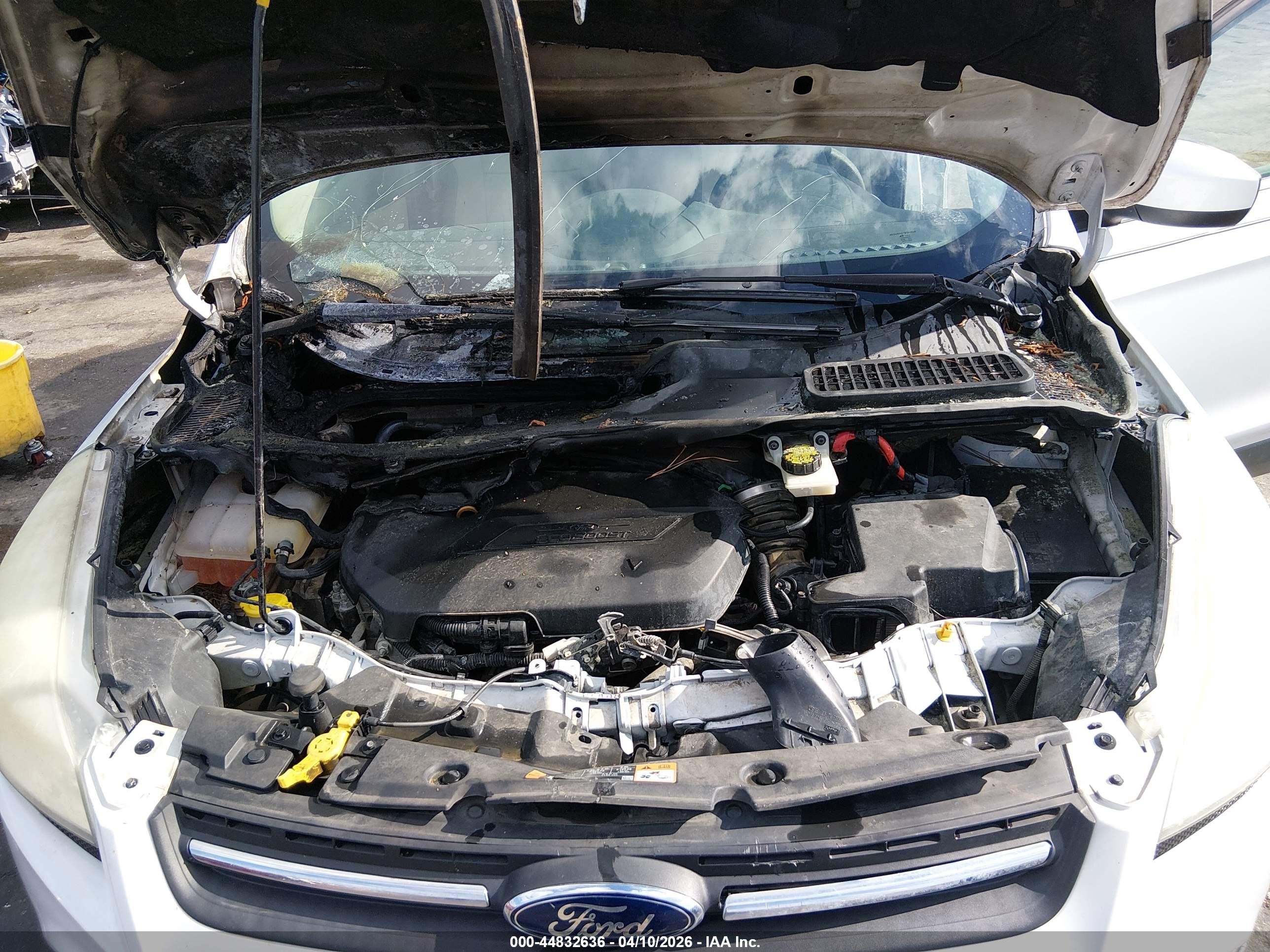 2014 Ford Escape Se White vin: 1FMCU9GX7EUE01114