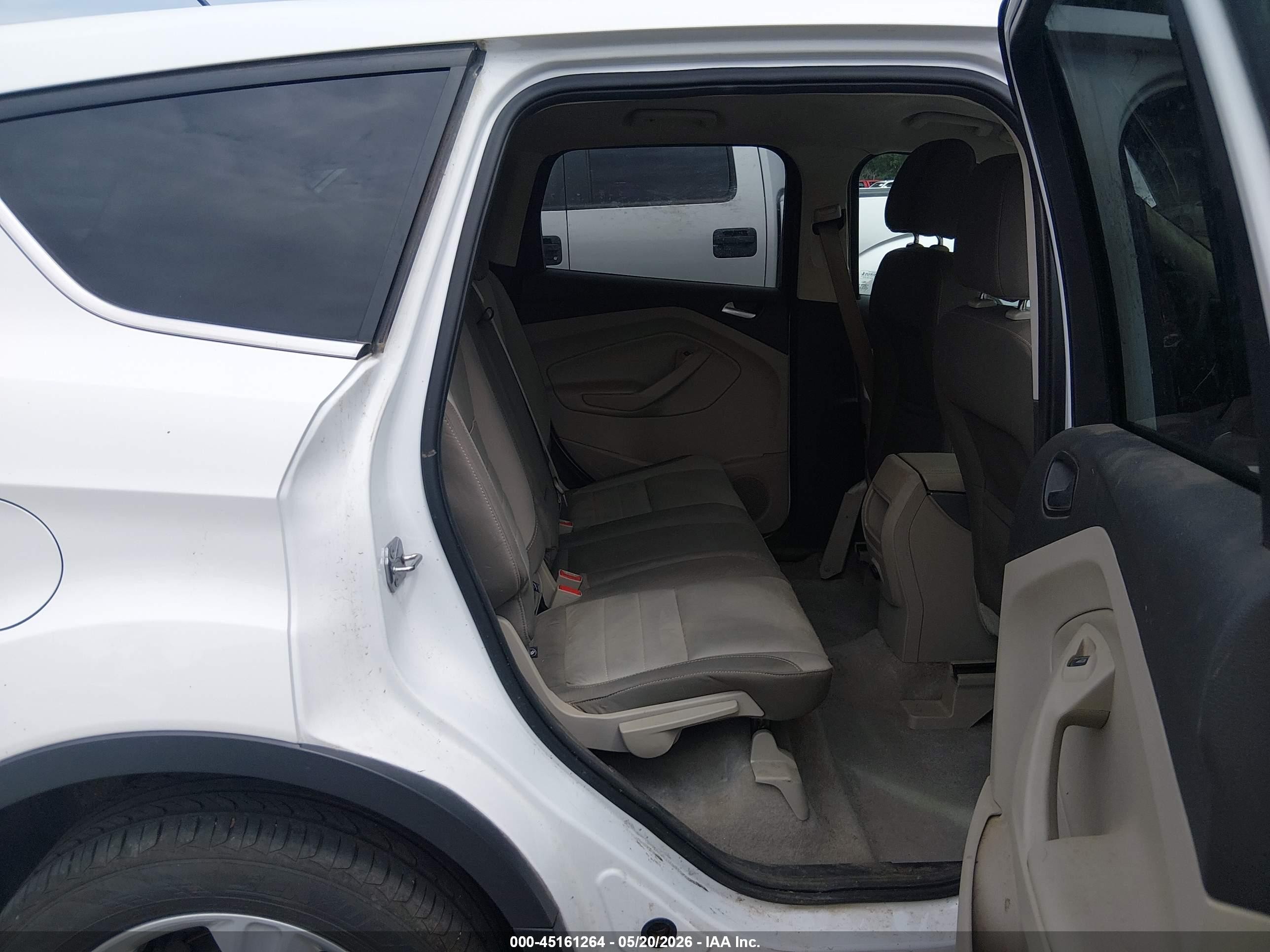 2015 Ford Escape Se White vin: 1FMCU9GX7FUA36998