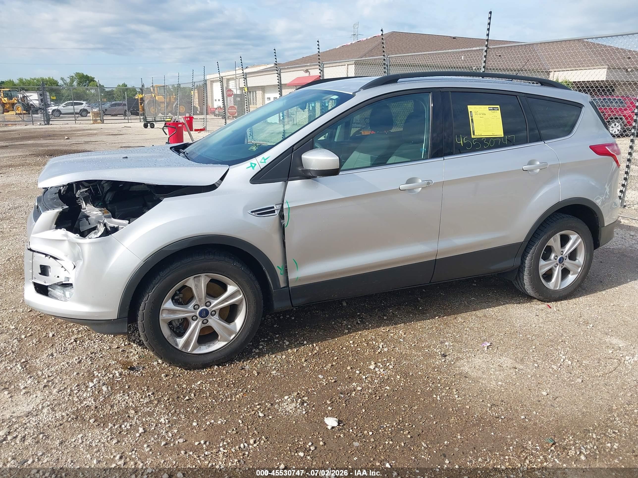 2015 Ford Escape Se Silver vin: 1FMCU9GX7FUA58340