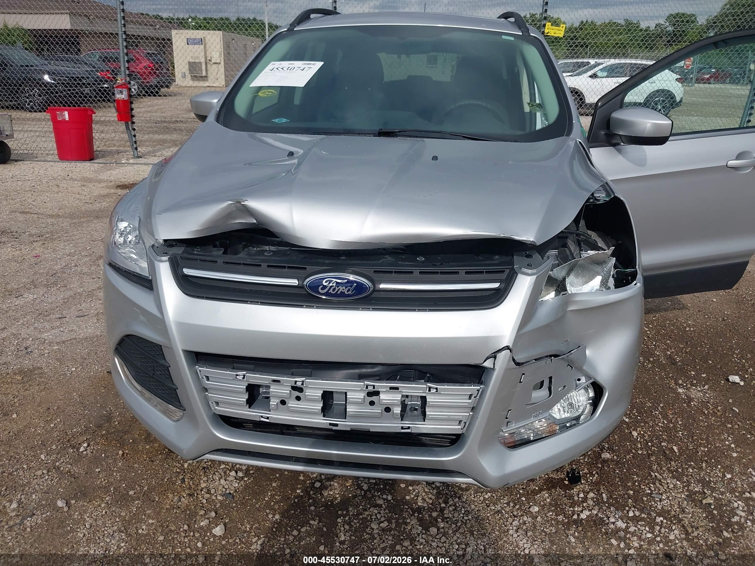 2015 Ford Escape Se Silver vin: 1FMCU9GX7FUA58340