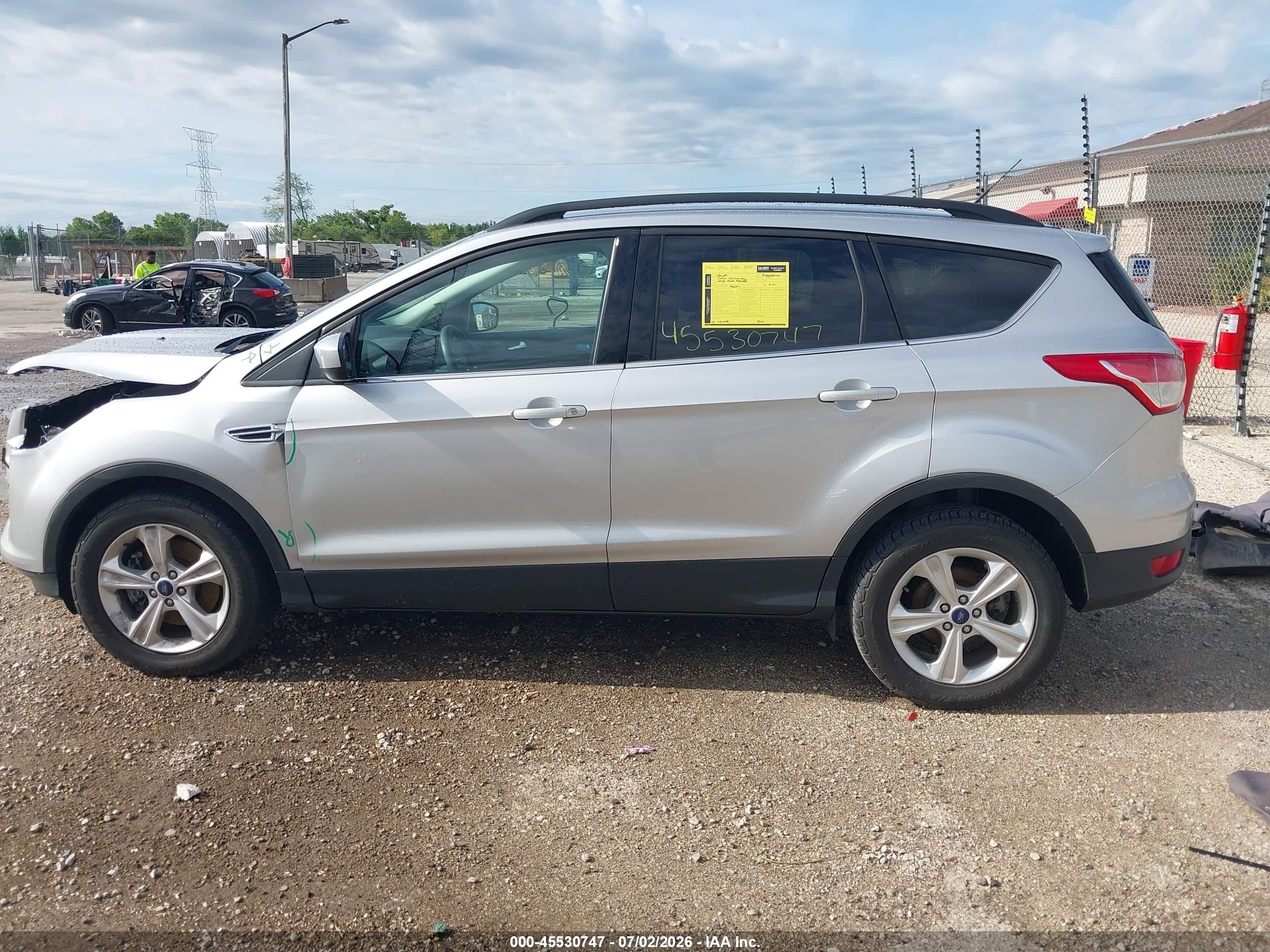 2015 Ford Escape Se Silver vin: 1FMCU9GX7FUA58340