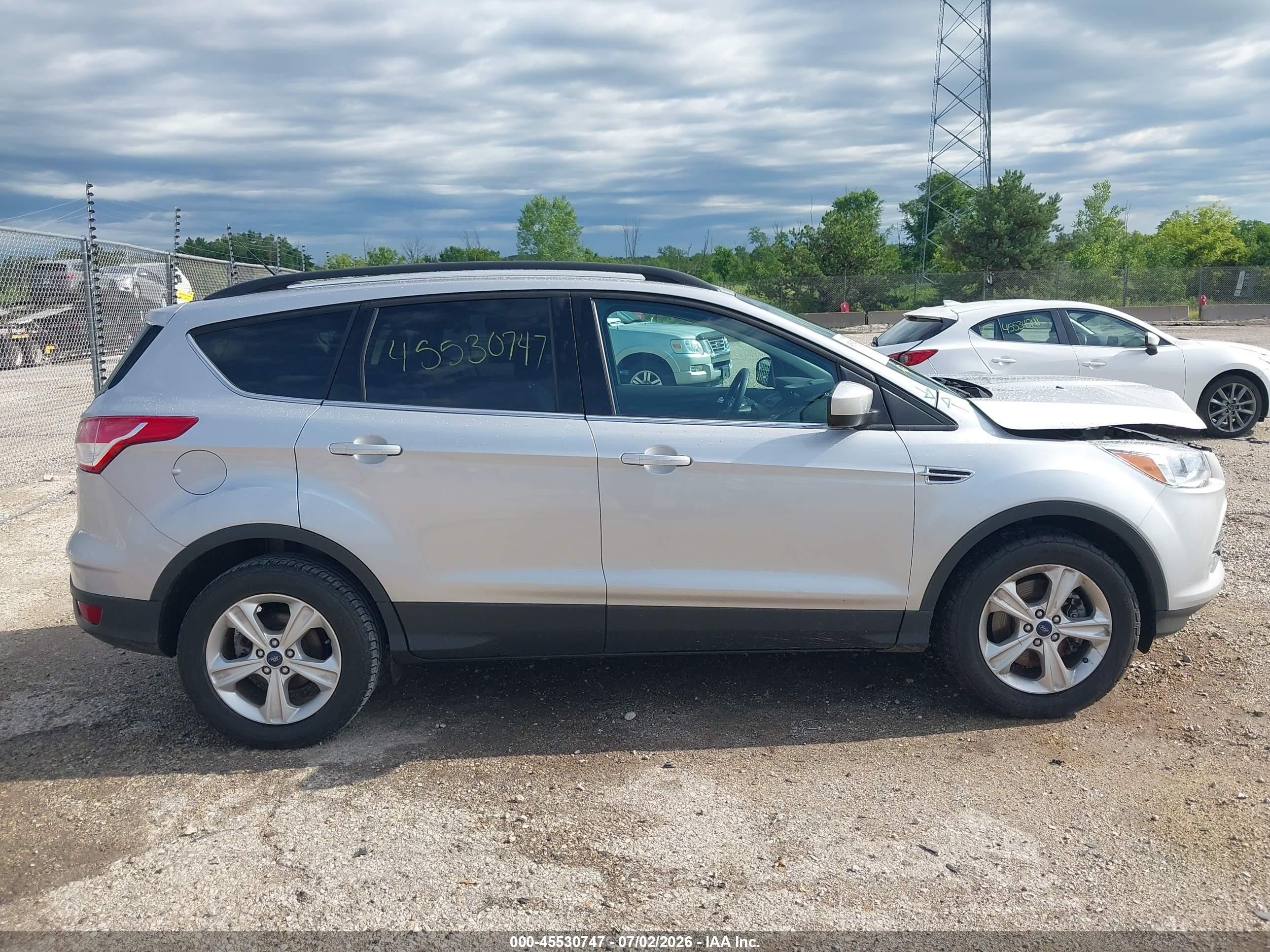 2015 Ford Escape Se Silver vin: 1FMCU9GX7FUA58340