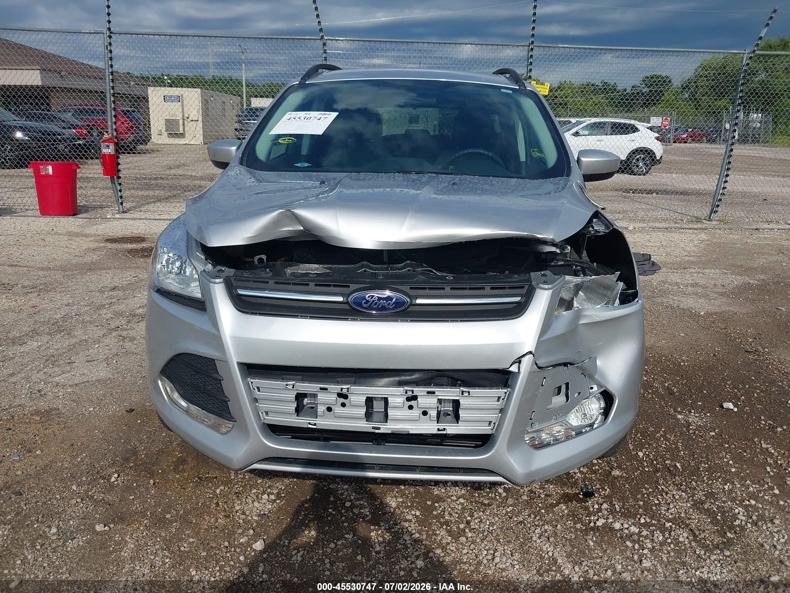 2015 Ford Escape Se Silver vin: 1FMCU9GX7FUA58340