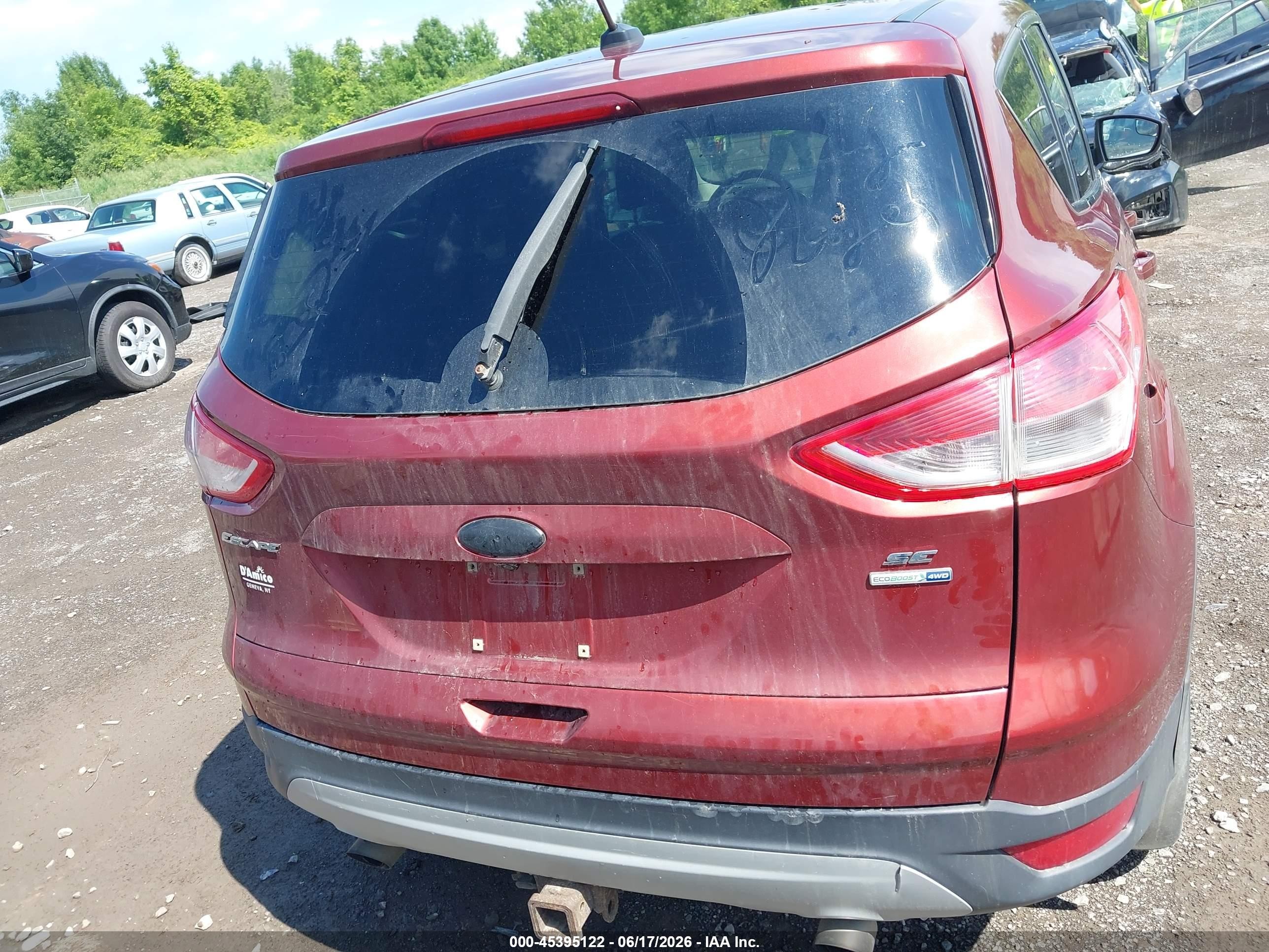 2015 Ford Escape Se Оранжевый vin: 1FMCU9GX7FUA86512