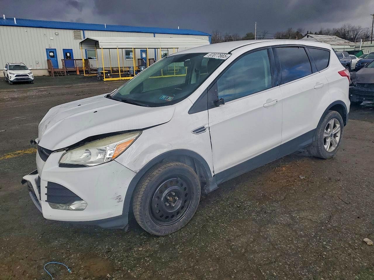 2015 Ford Escape Se White vin: 1FMCU9GX7FUA97364