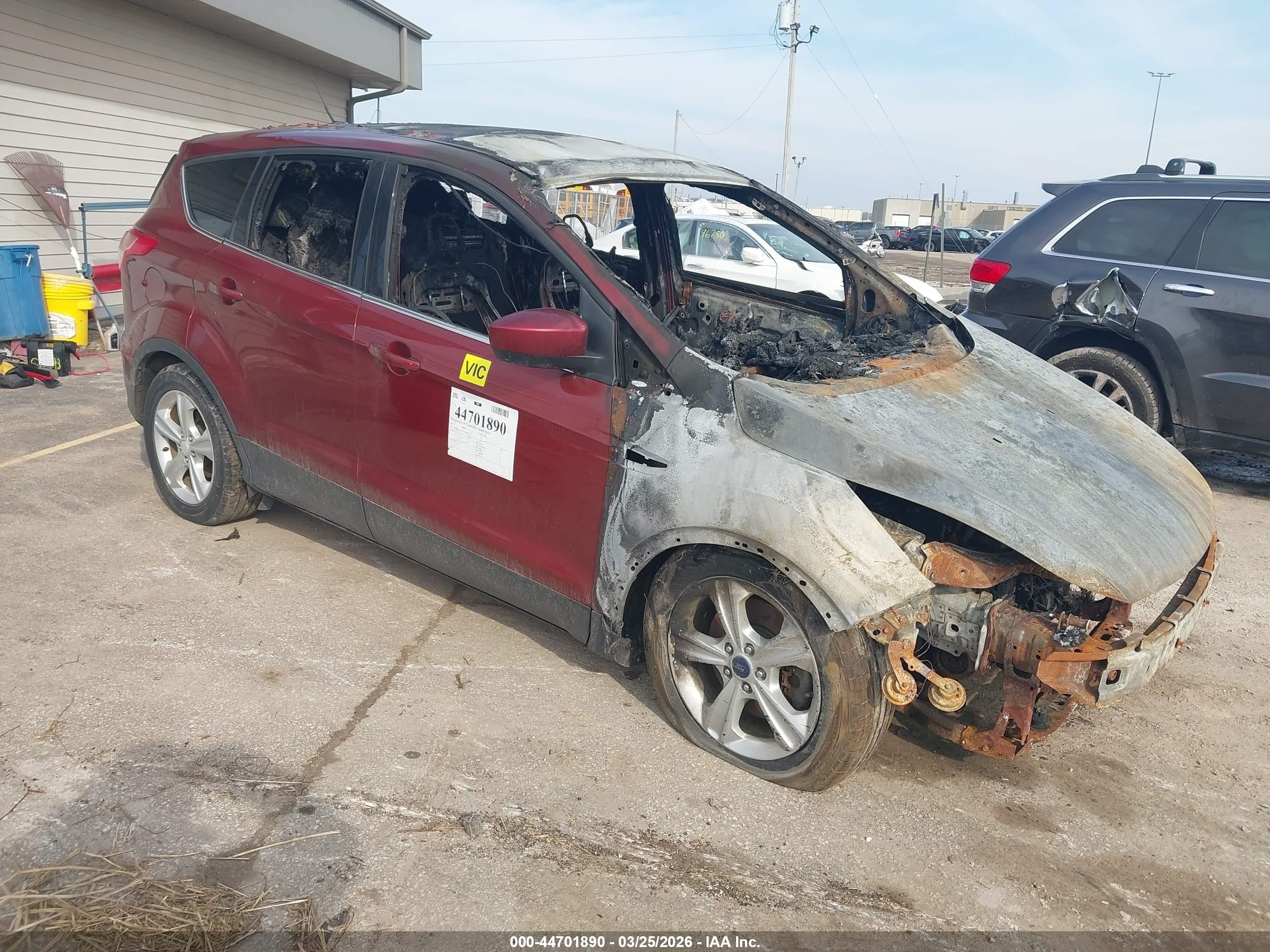 2015 Ford Escape Se Orange vin: 1FMCU9GX7FUB69860