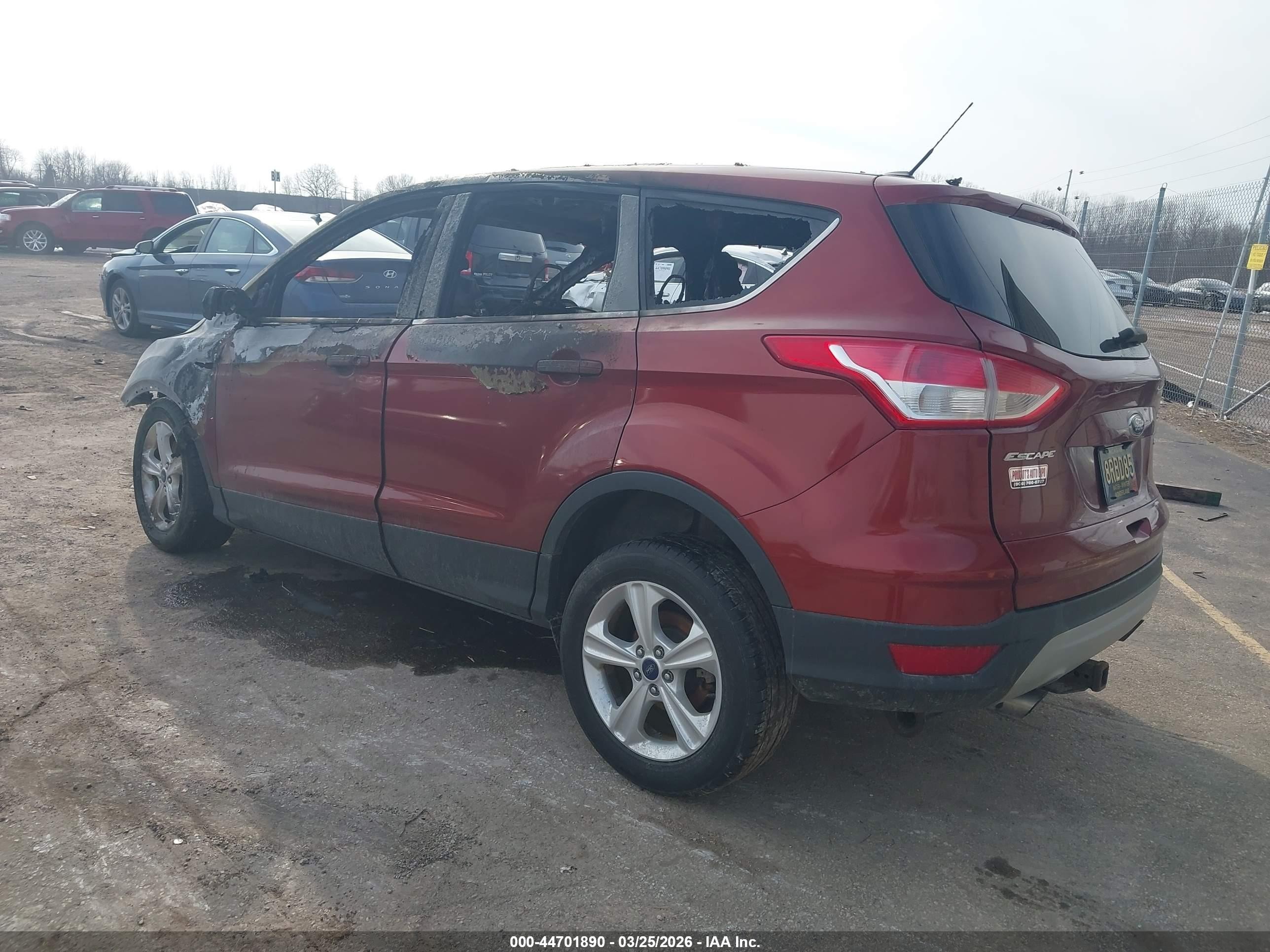 2015 Ford Escape Se Orange vin: 1FMCU9GX7FUB69860