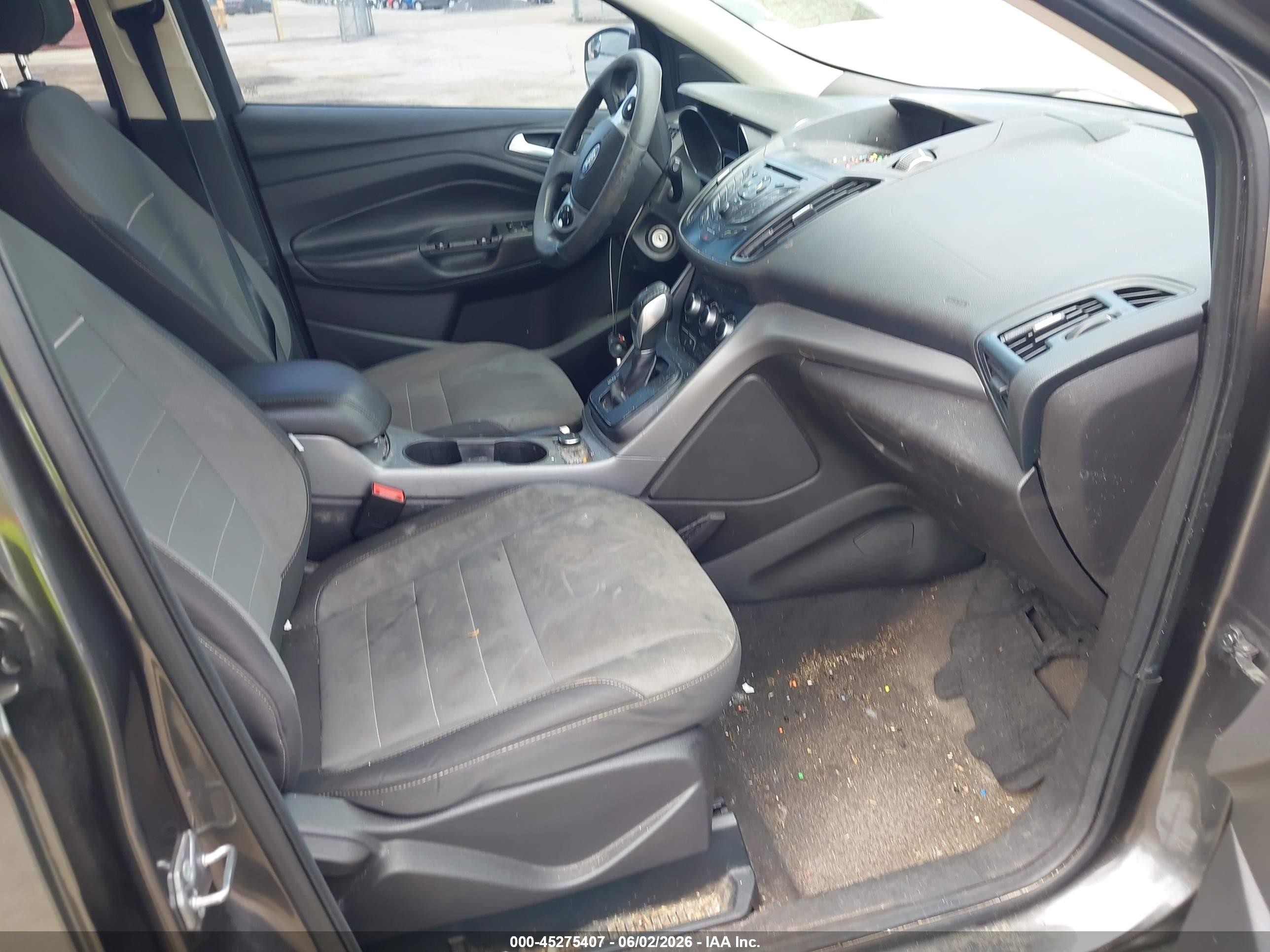 2015 Ford Escape Se Gray vin: 1FMCU9GX7FUB86870