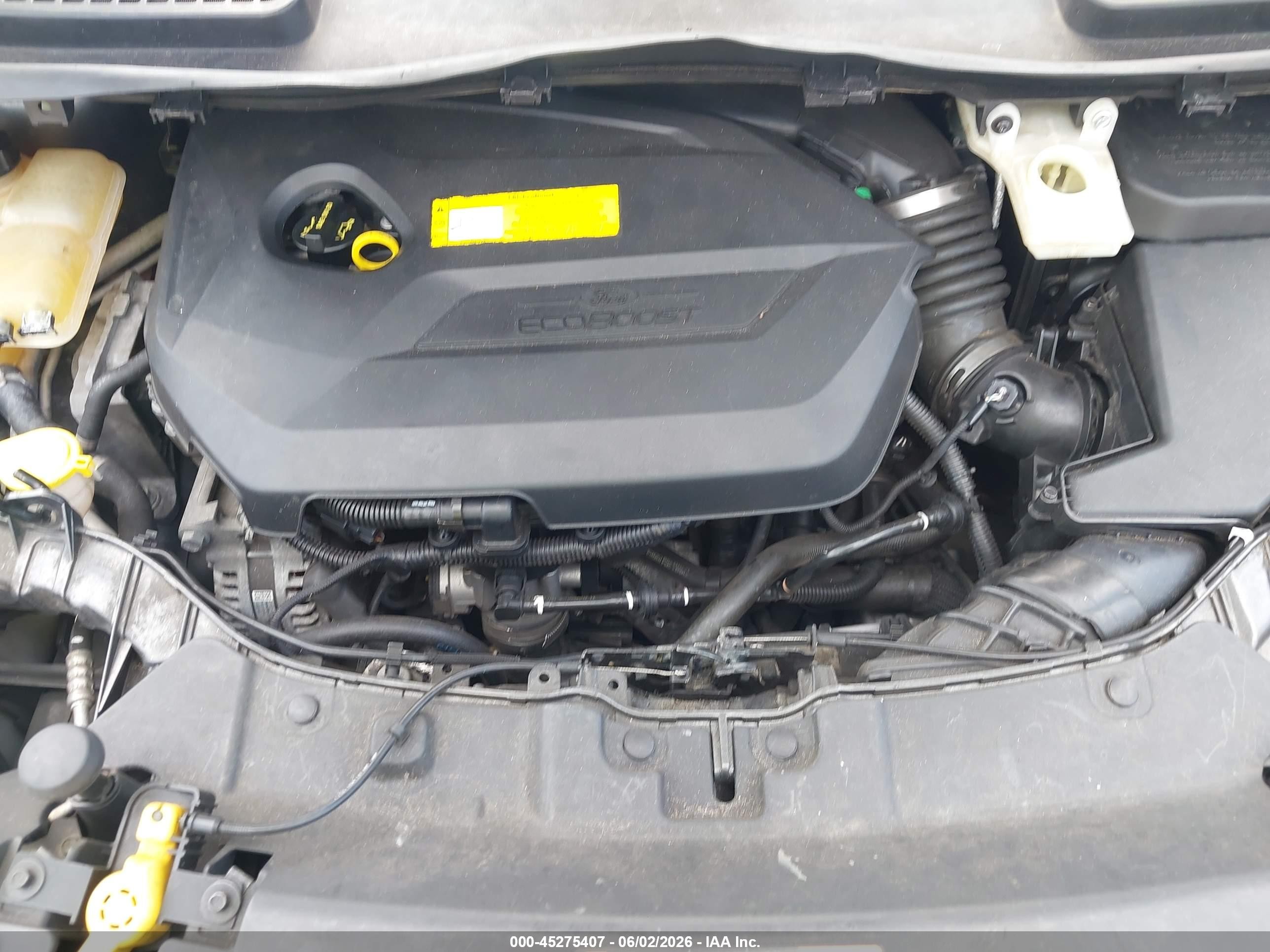2015 Ford Escape Se Gray vin: 1FMCU9GX7FUB86870