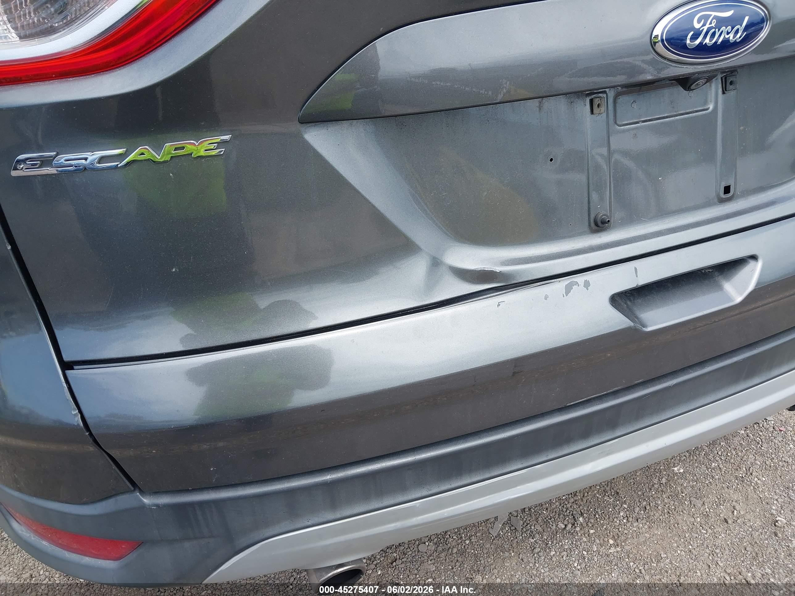 2015 Ford Escape Se Gray vin: 1FMCU9GX7FUB86870