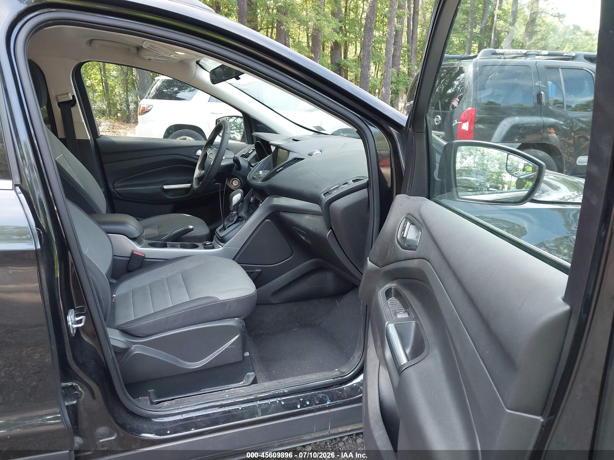 2015 Ford Escape Se Black vin: 1FMCU9GX7FUC10116