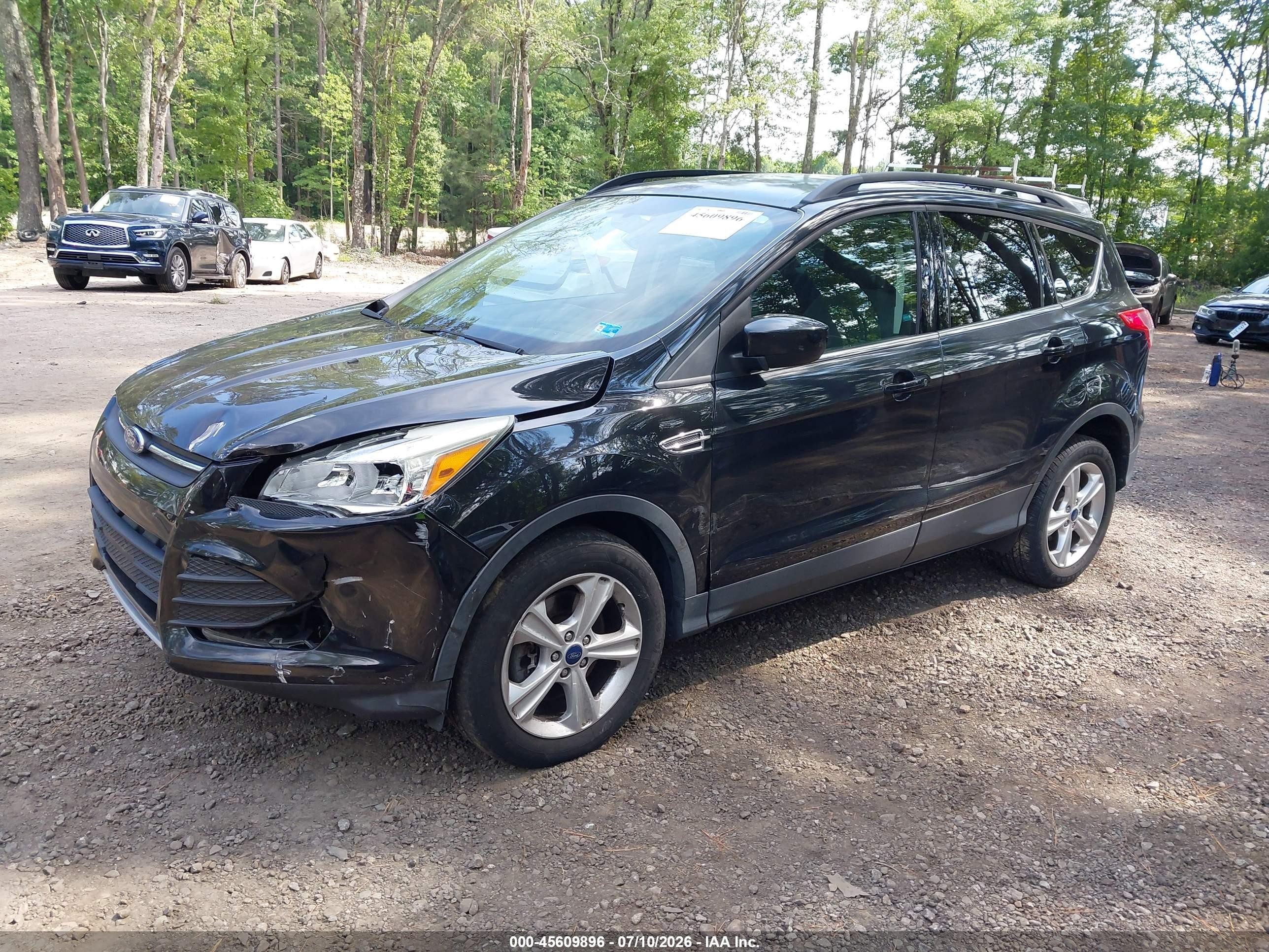 2015 Ford Escape Se Black vin: 1FMCU9GX7FUC10116