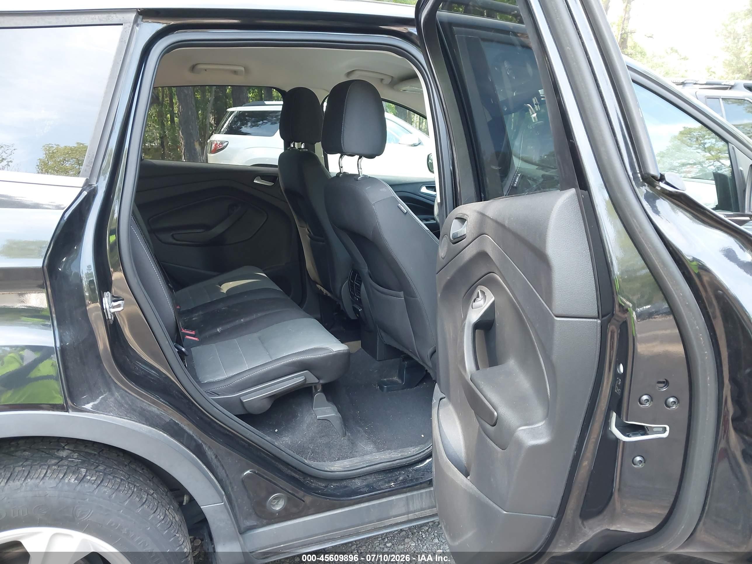2015 Ford Escape Se Black vin: 1FMCU9GX7FUC10116
