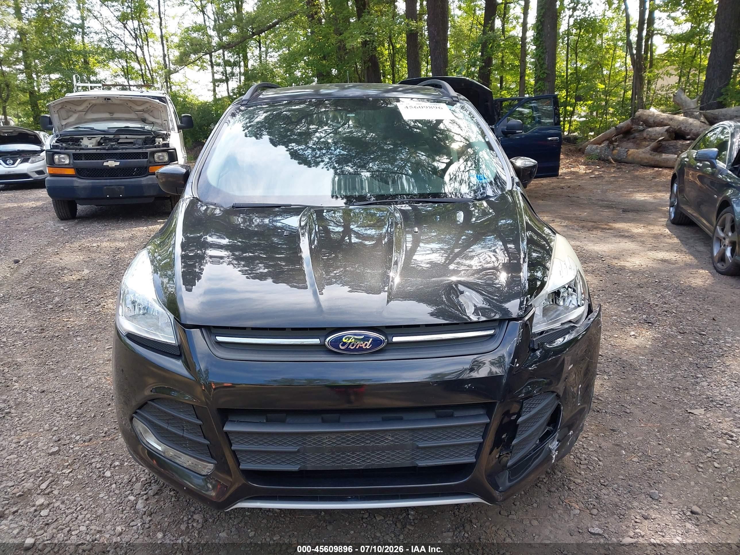 2015 Ford Escape Se Black vin: 1FMCU9GX7FUC10116