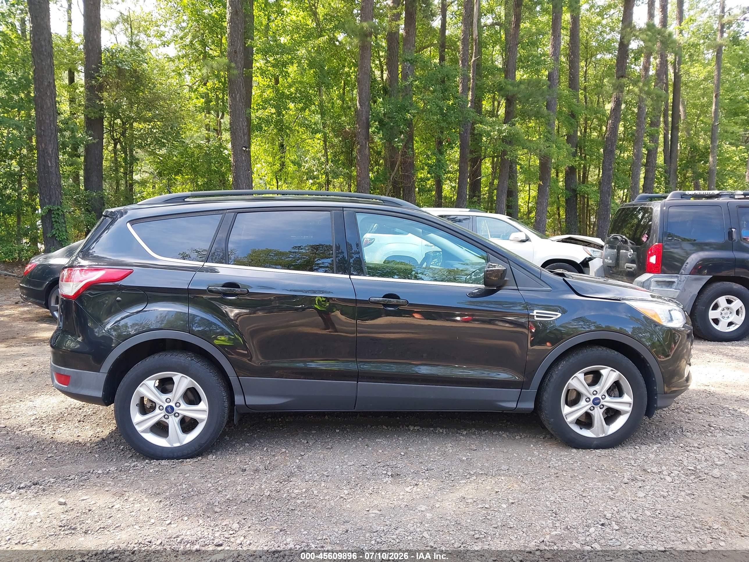 2015 Ford Escape Se Black vin: 1FMCU9GX7FUC10116