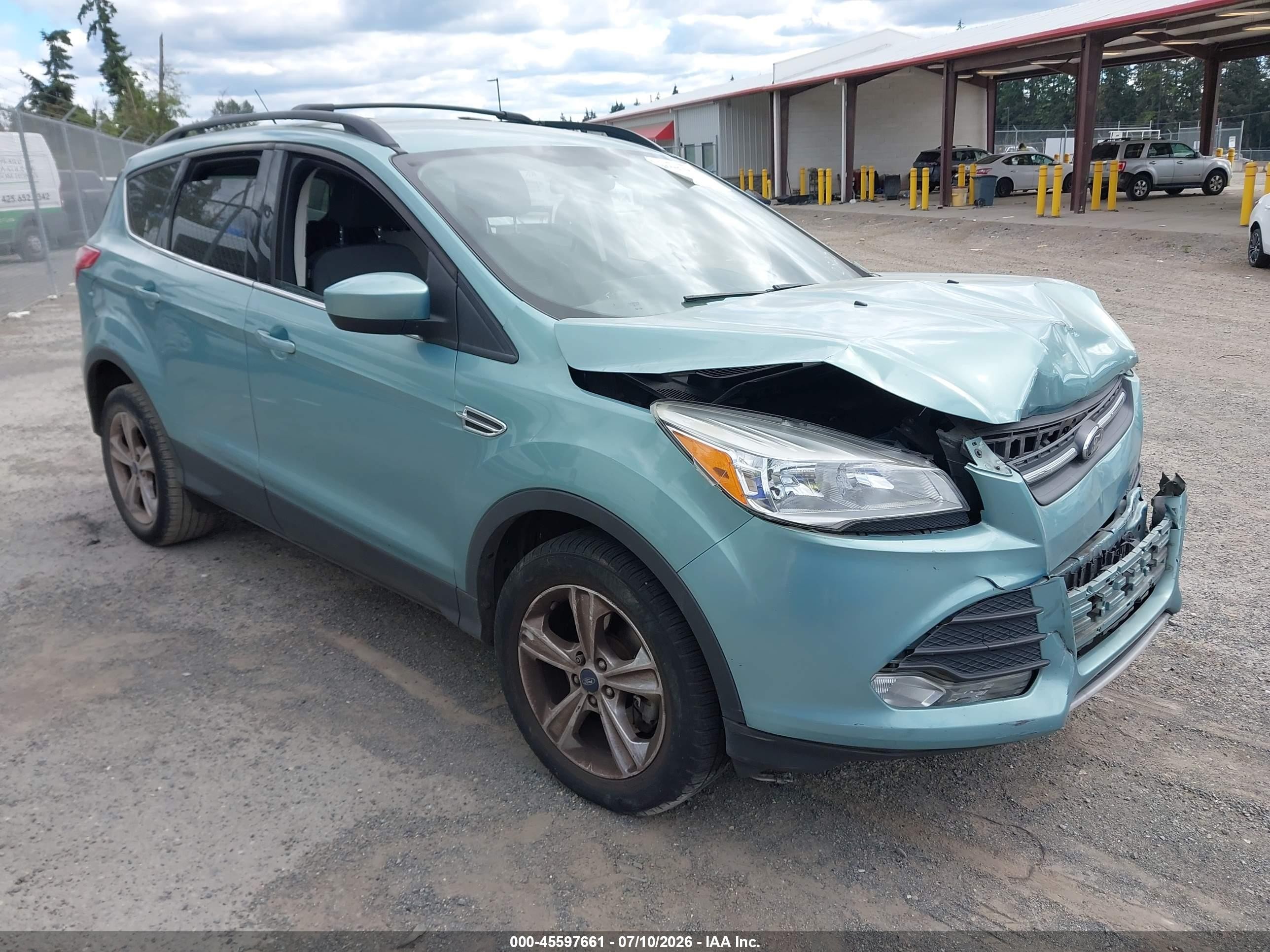 2013 Ford Escape Se Teal vin: 1FMCU9GX8DUA72325