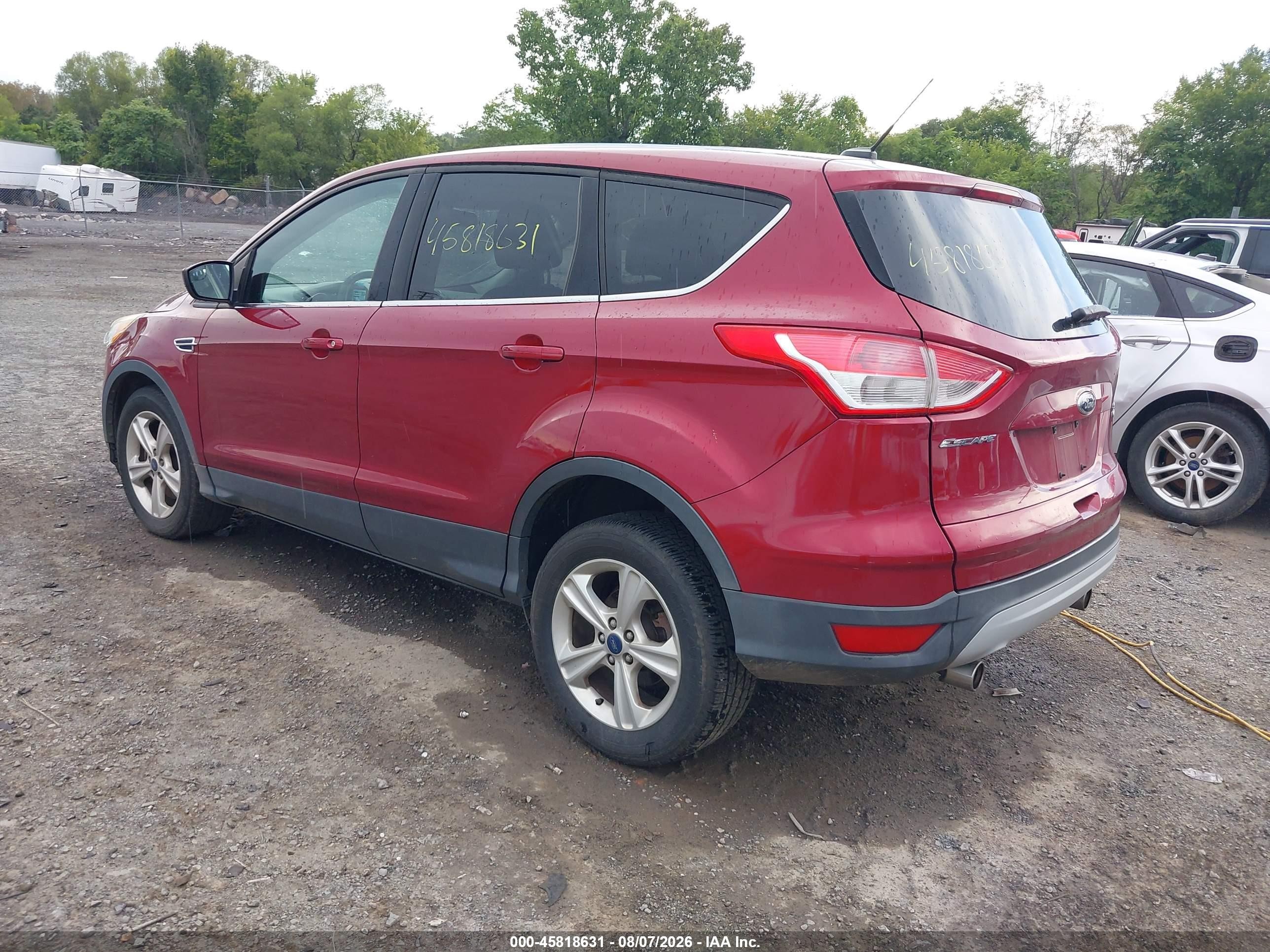 2013 Ford Escape Se Red vin: 1FMCU9GX8DUD33307