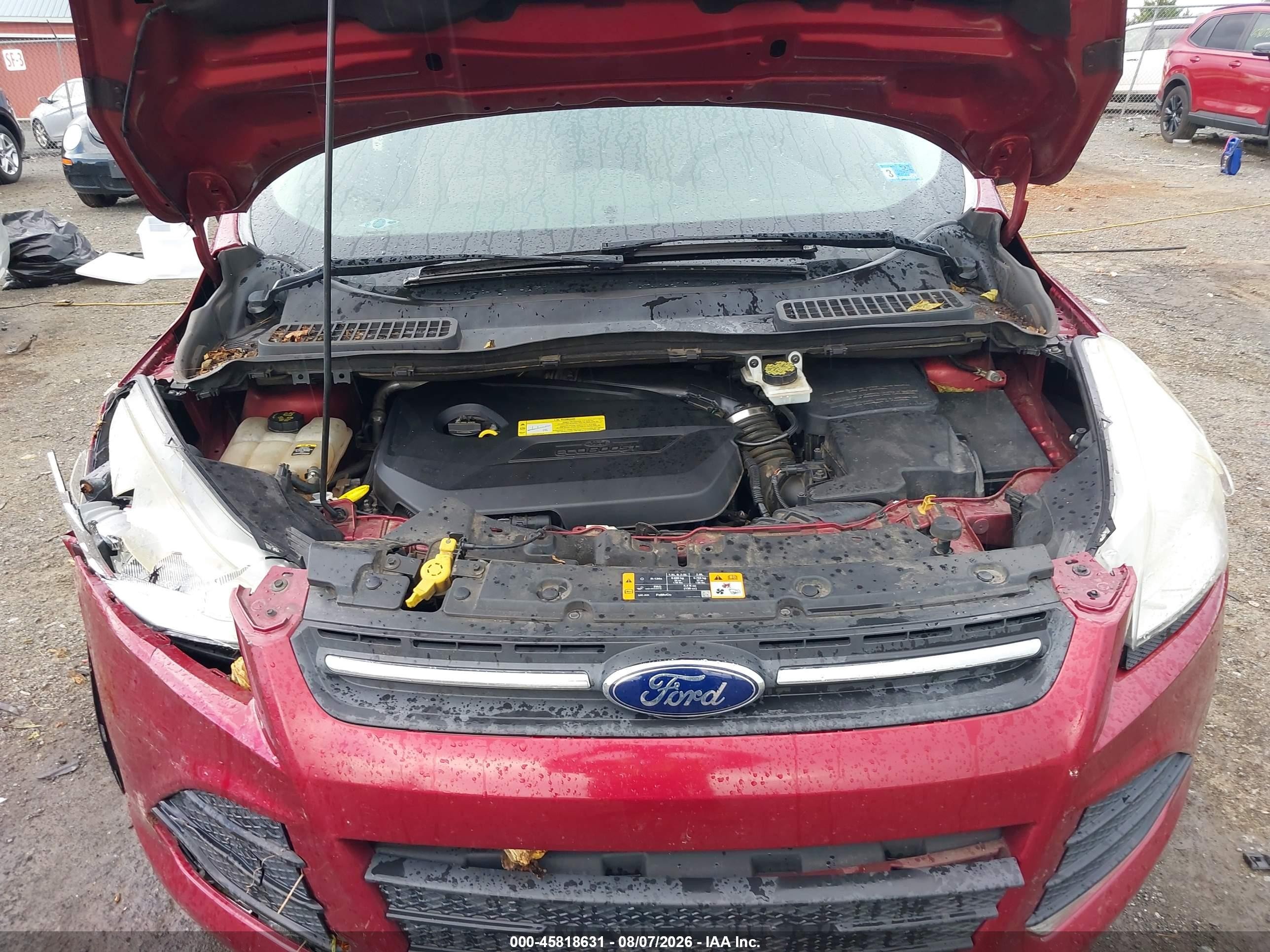 2013 Ford Escape Se Red vin: 1FMCU9GX8DUD33307