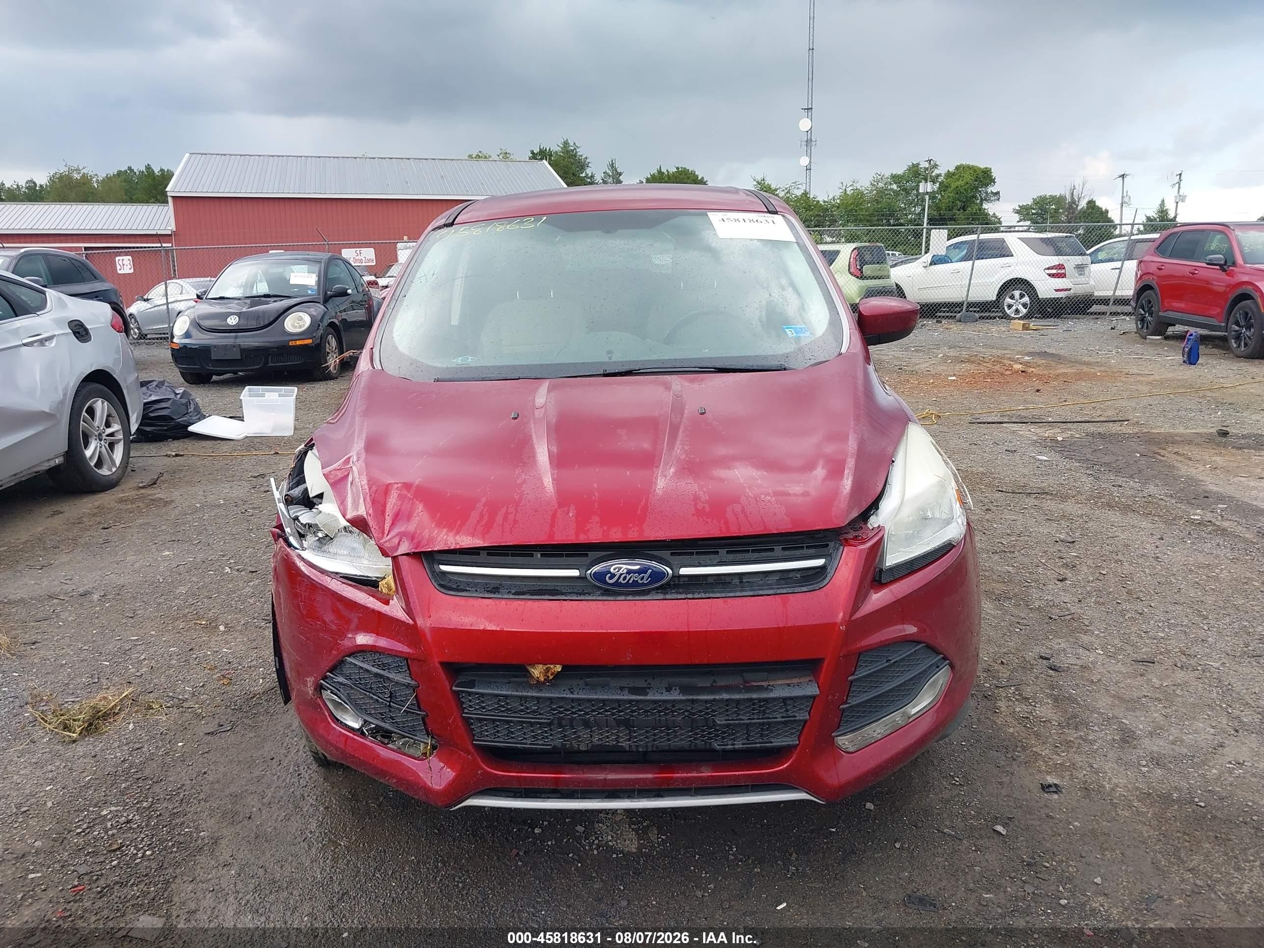 2013 Ford Escape Se Red vin: 1FMCU9GX8DUD33307