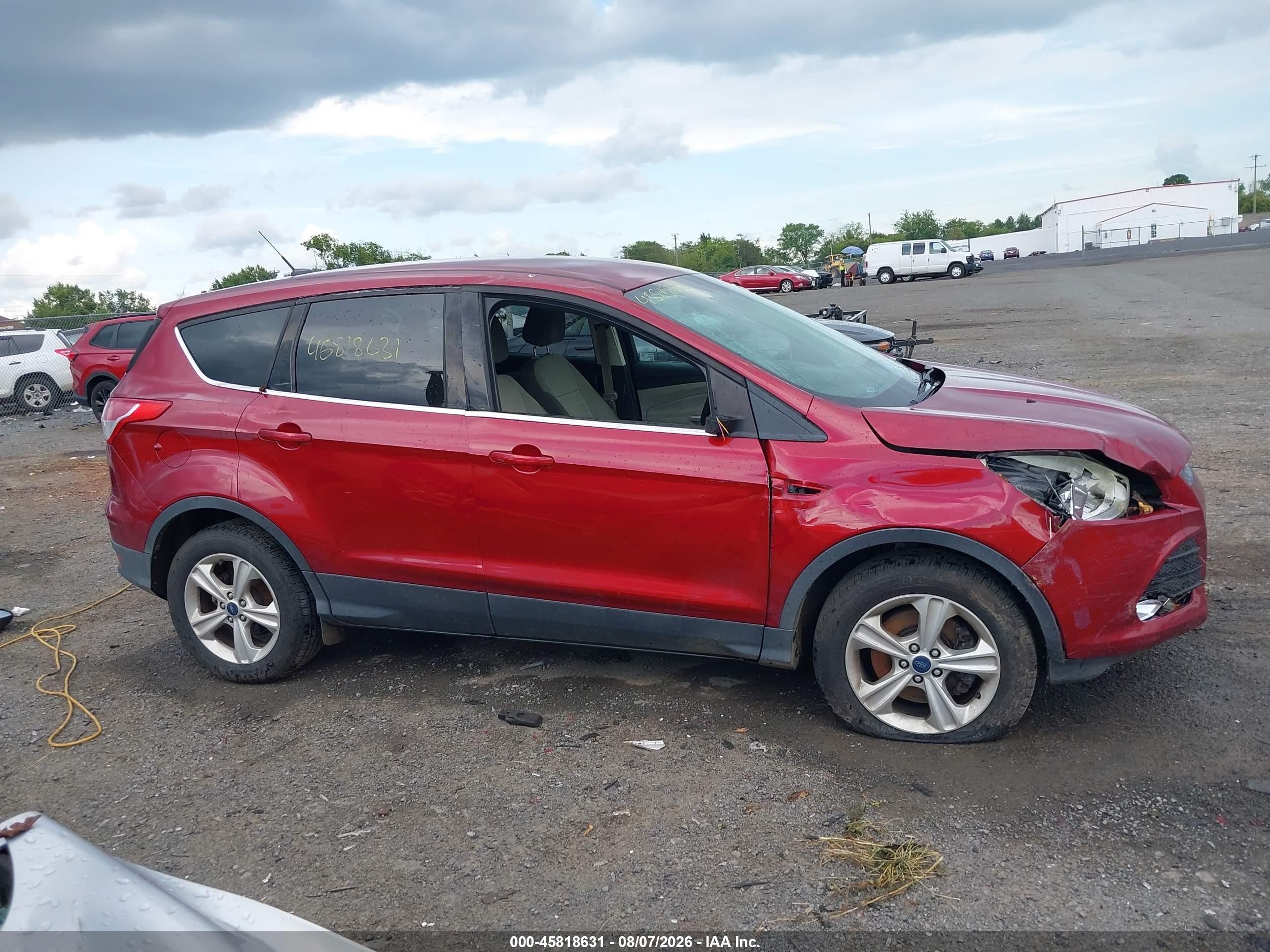 2013 Ford Escape Se Red vin: 1FMCU9GX8DUD33307