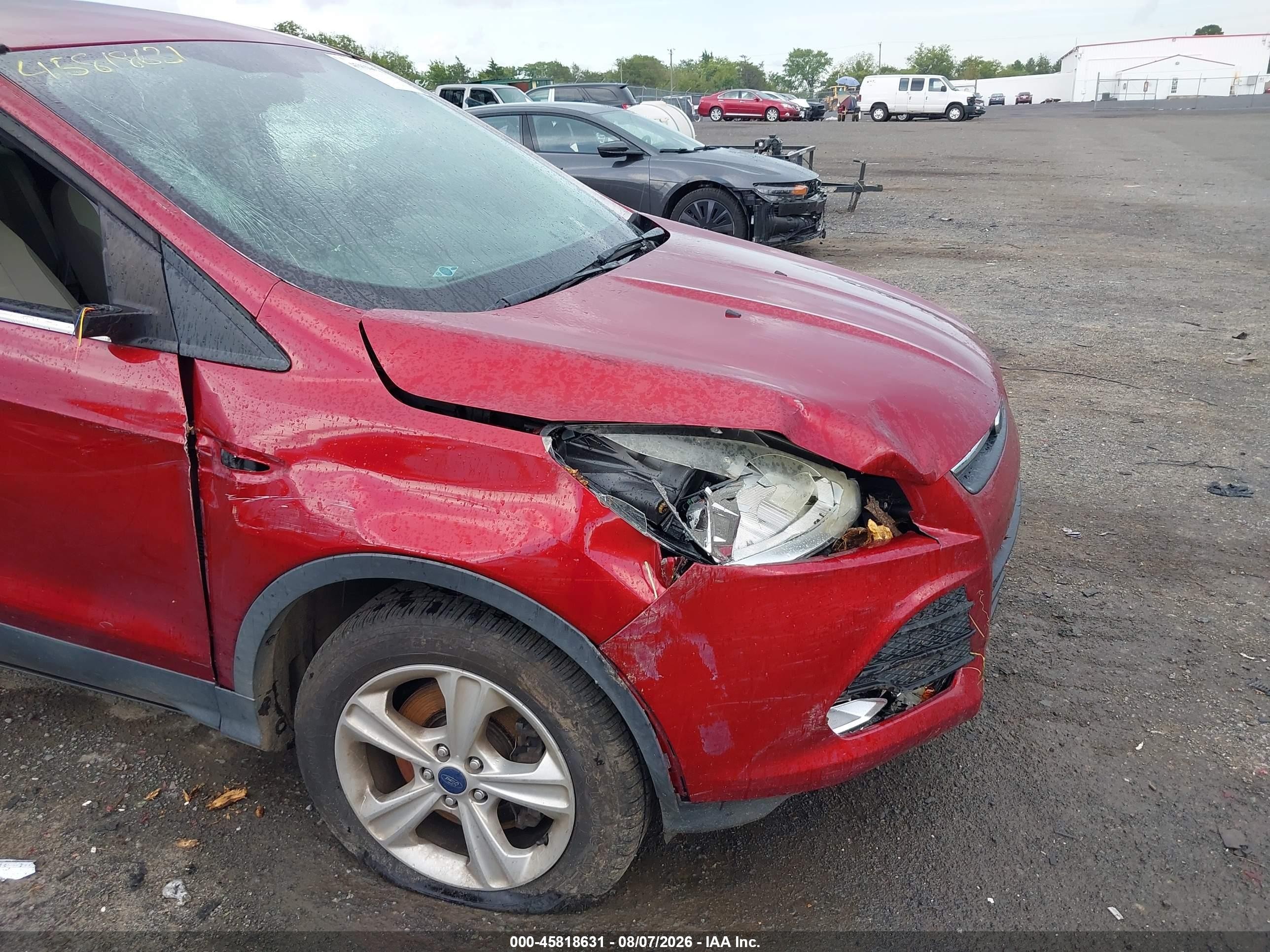 2013 Ford Escape Se Red vin: 1FMCU9GX8DUD33307